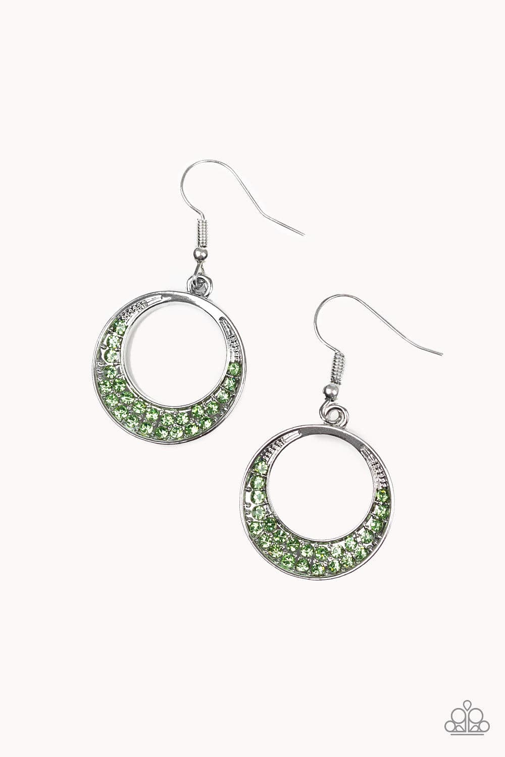 Paparazzi Accessories Earrings Socialite Luster - Green