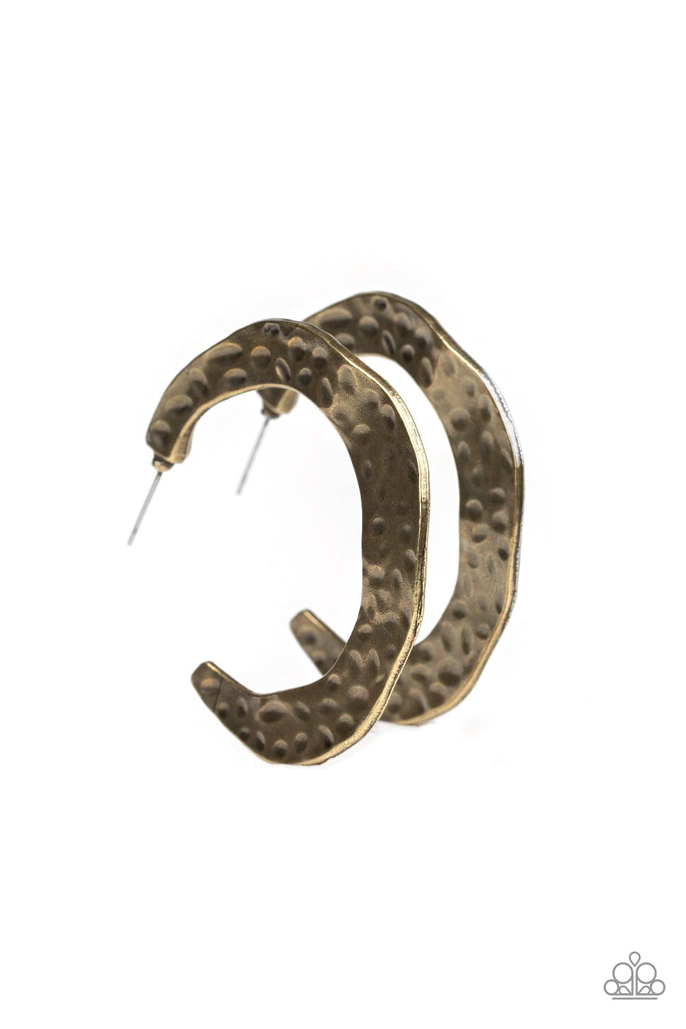 Paparazzi Accessories Earrings The HOOP Up - Brass