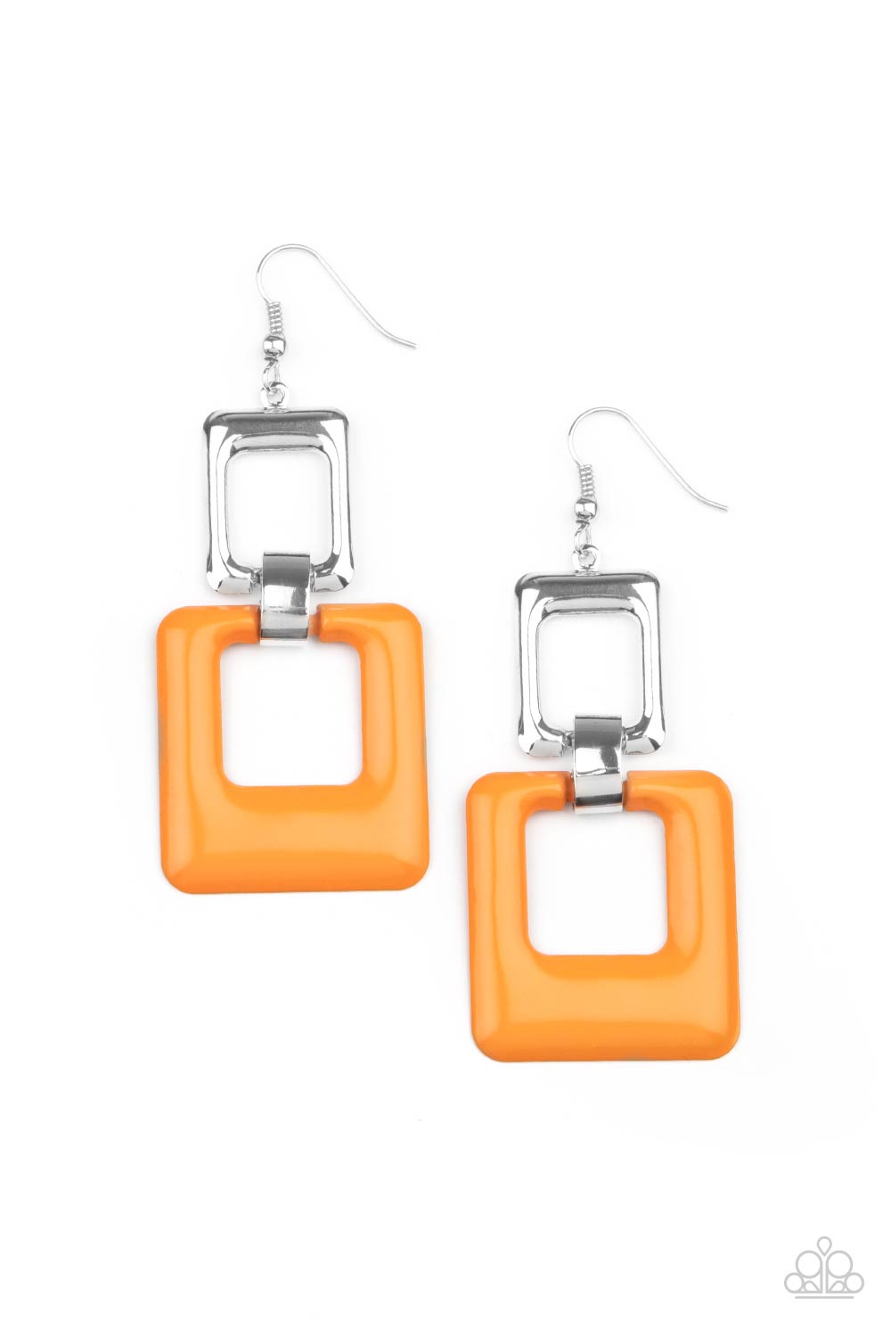 Paparazzi Accessories Earrings Twice As Nice - Orange
