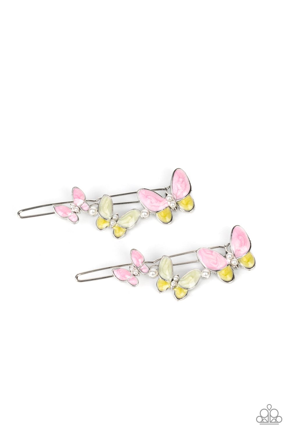 Paparazzi Accessories Hair Accessories Bushels of Butterflies - Pink