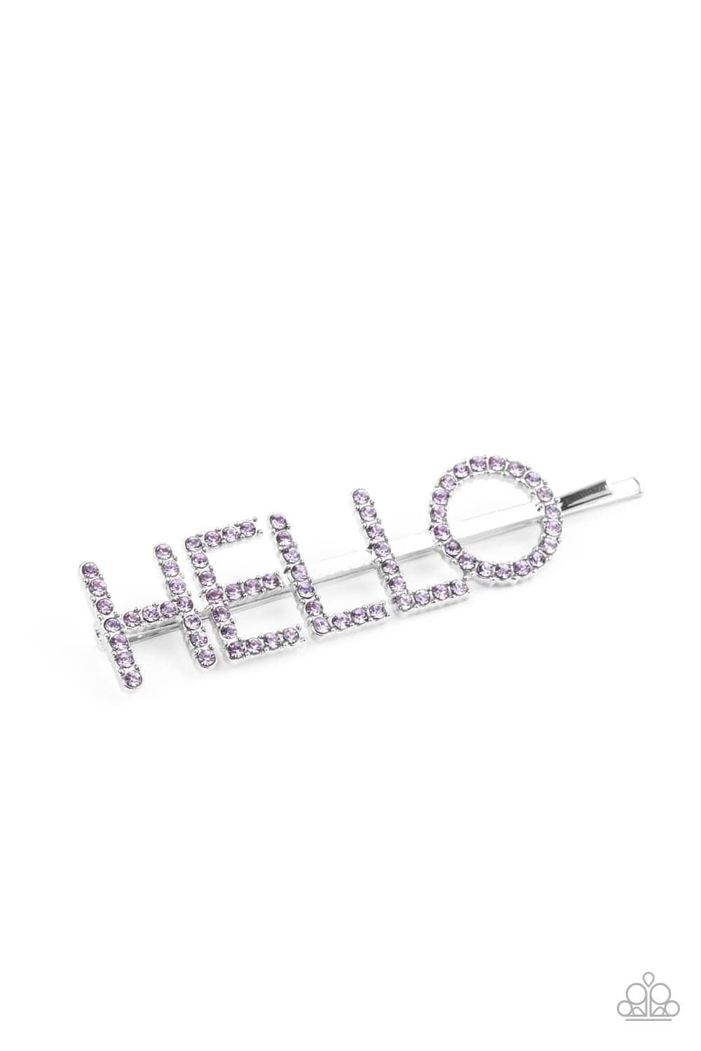 Paparazzi Accessories Hair Accessories Hello There - Purple