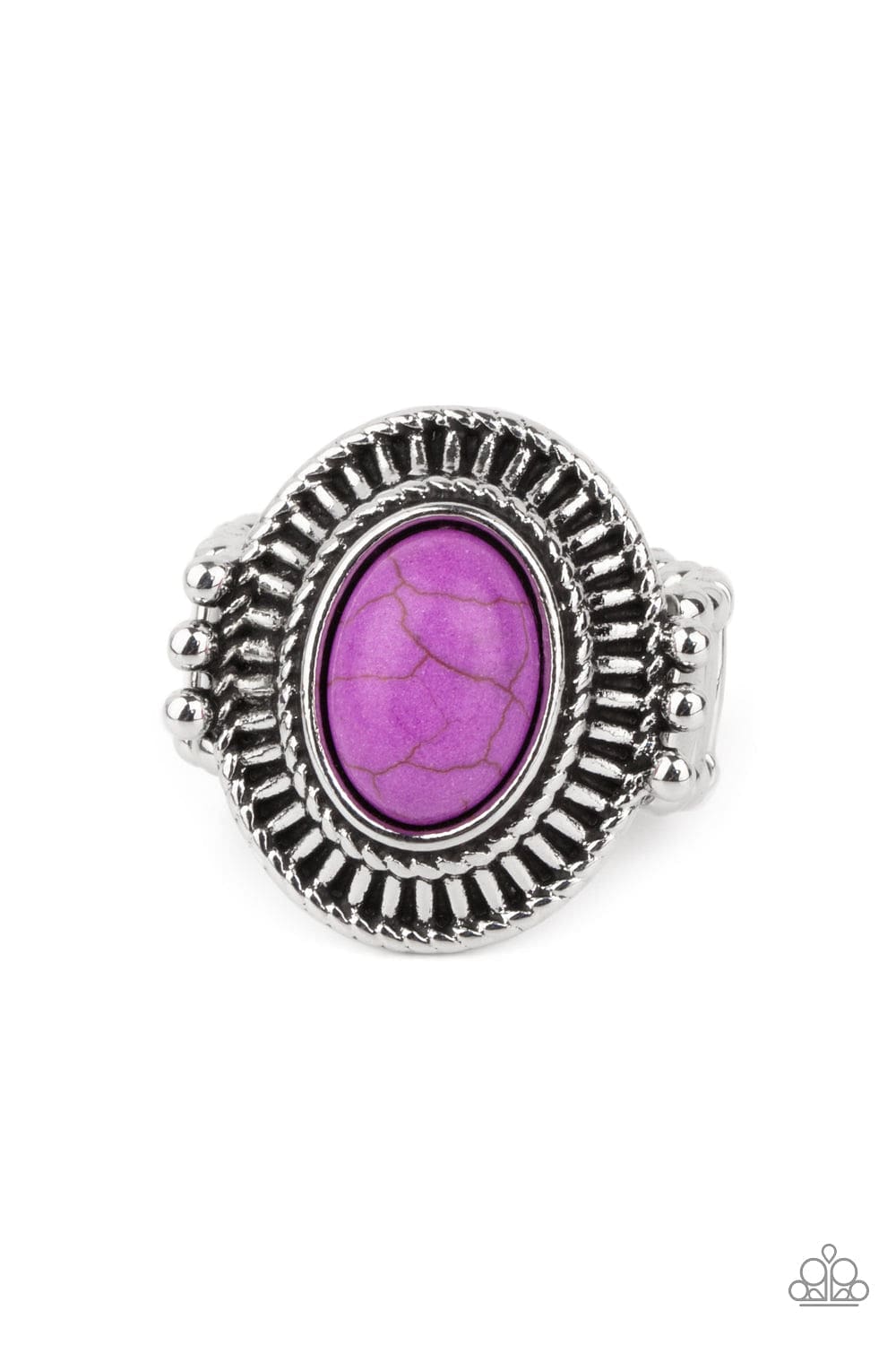 Paparazzi Accessories Jewelry BADLANDS To The Bone - Purple
