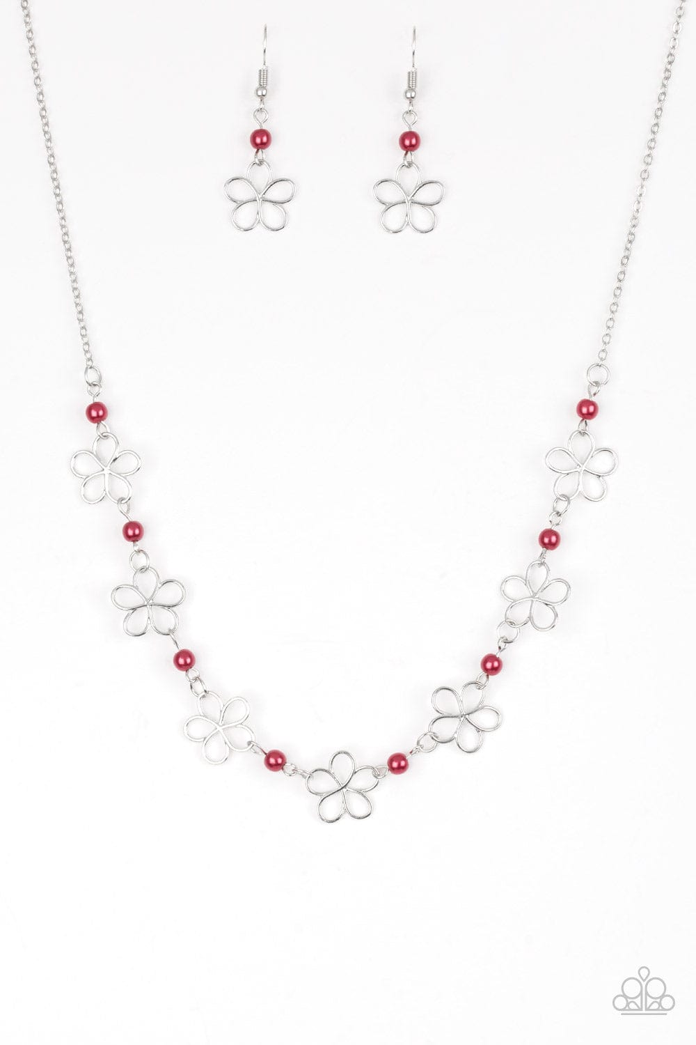 Paparazzi Accessories Necklace Always Abloom - Red