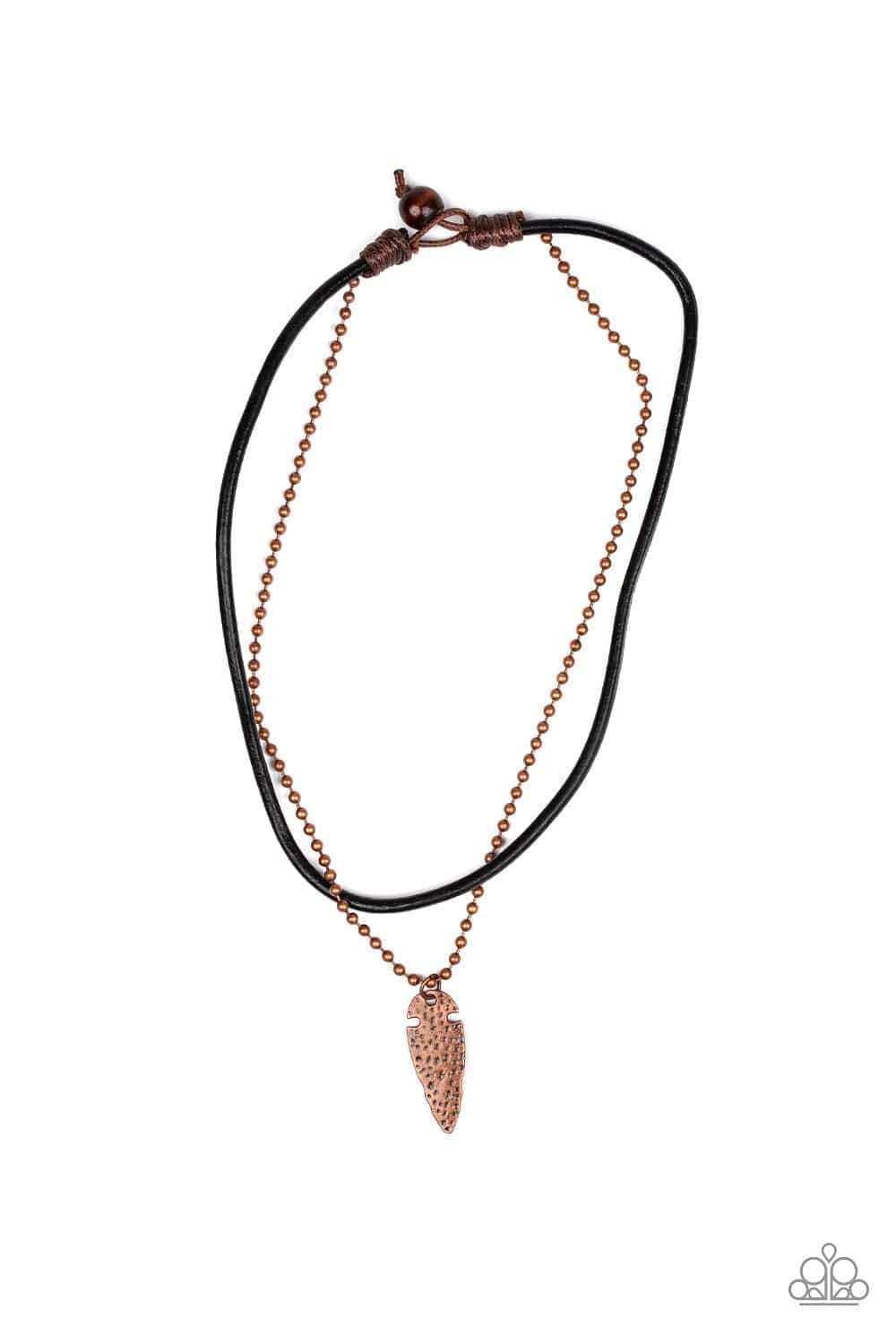 Paparazzi Accessories Necklace Arrowhead Anvil - Copper