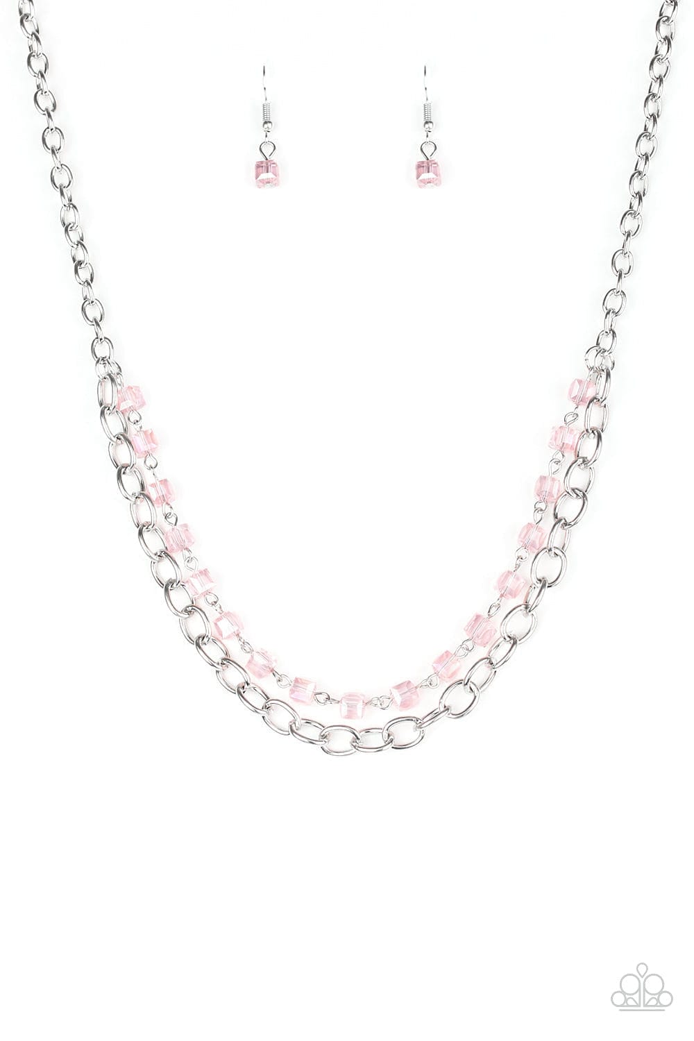 Paparazzi Accessories Necklace Block Party Princess - Pink