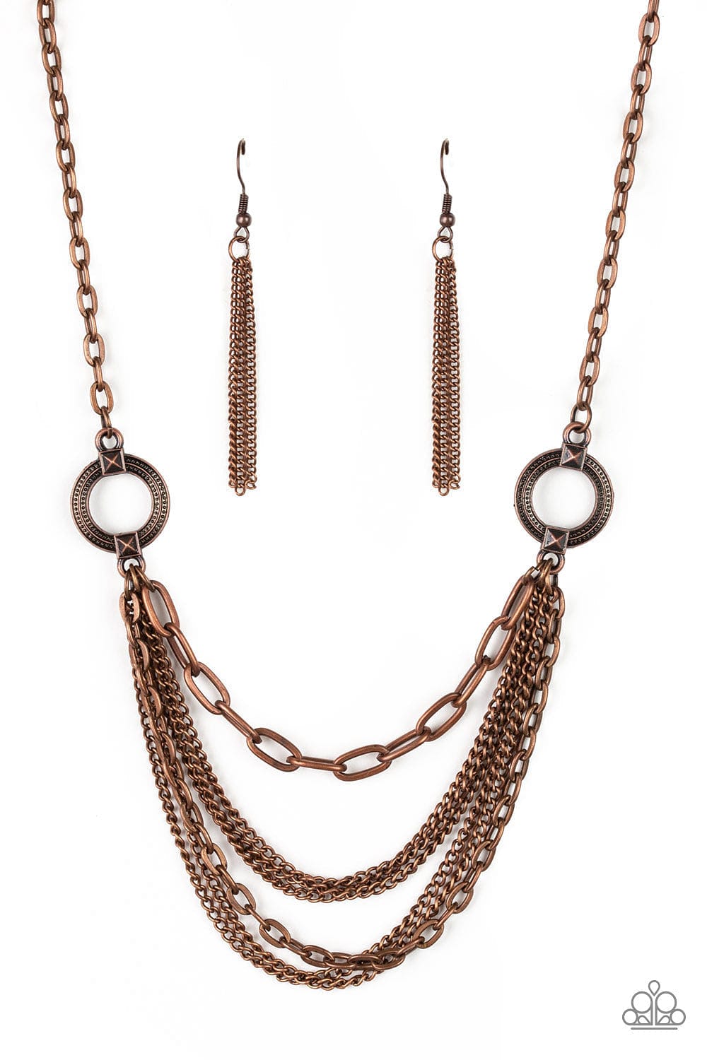 Paparazzi Accessories Necklace CHAINS of Command - Copper
