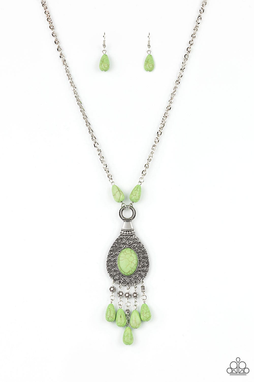Paparazzi Accessories Necklace Cowgirl Couture - Green