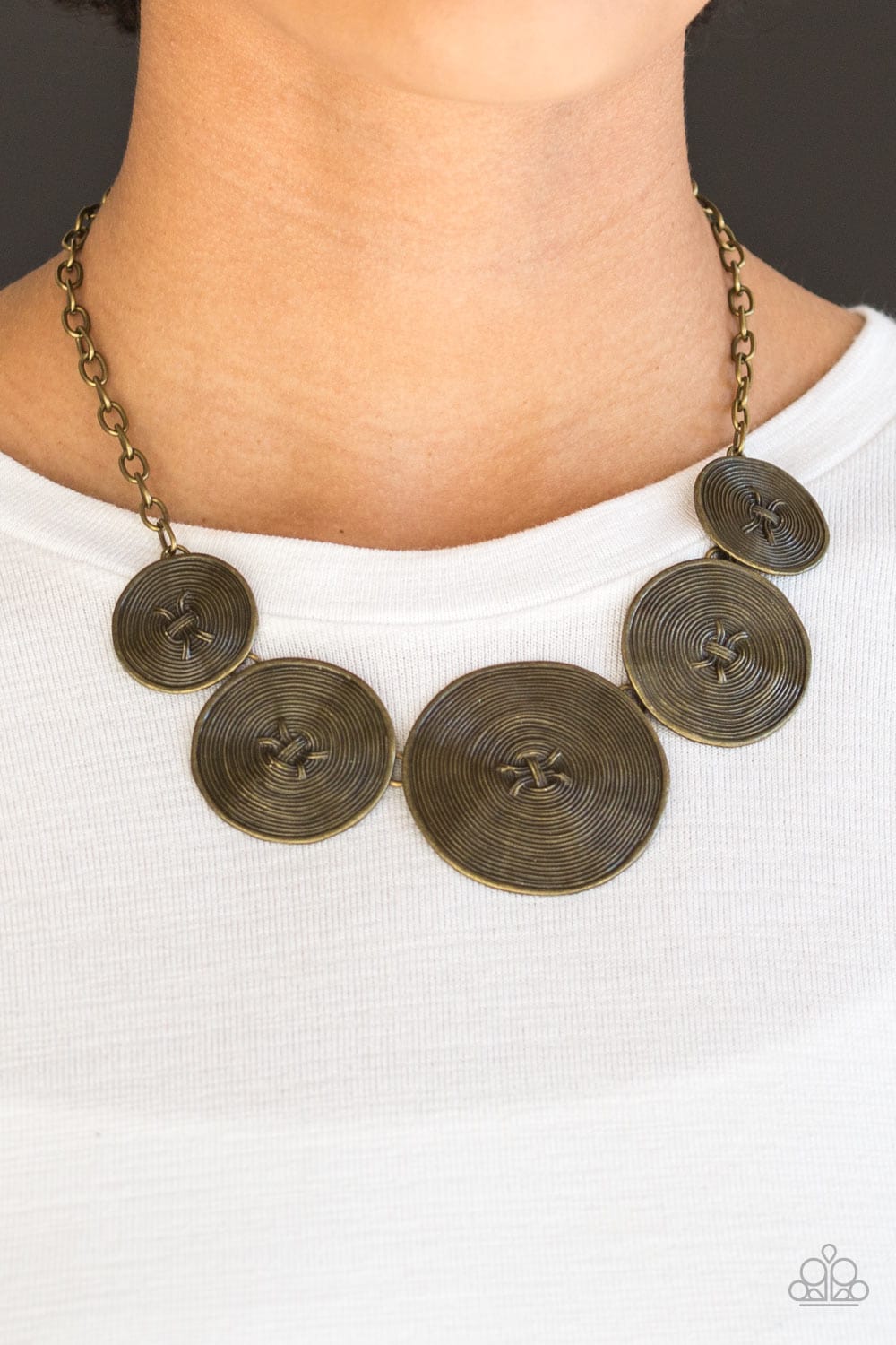 Paparazzi Accessories Necklace Deserves A Medal - Brass