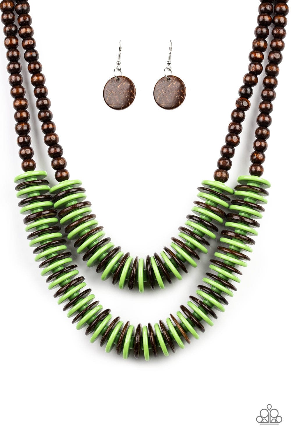Paparazzi Accessories Necklace Dominican Disco - Green