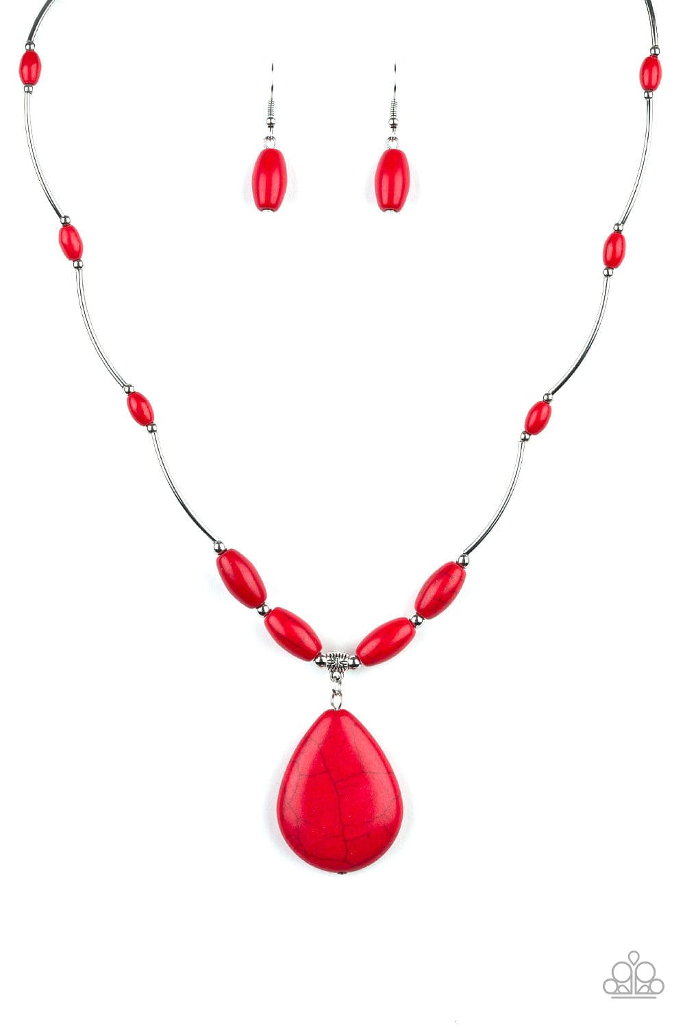 Paparazzi Accessories Necklace Explore The Elements - Red