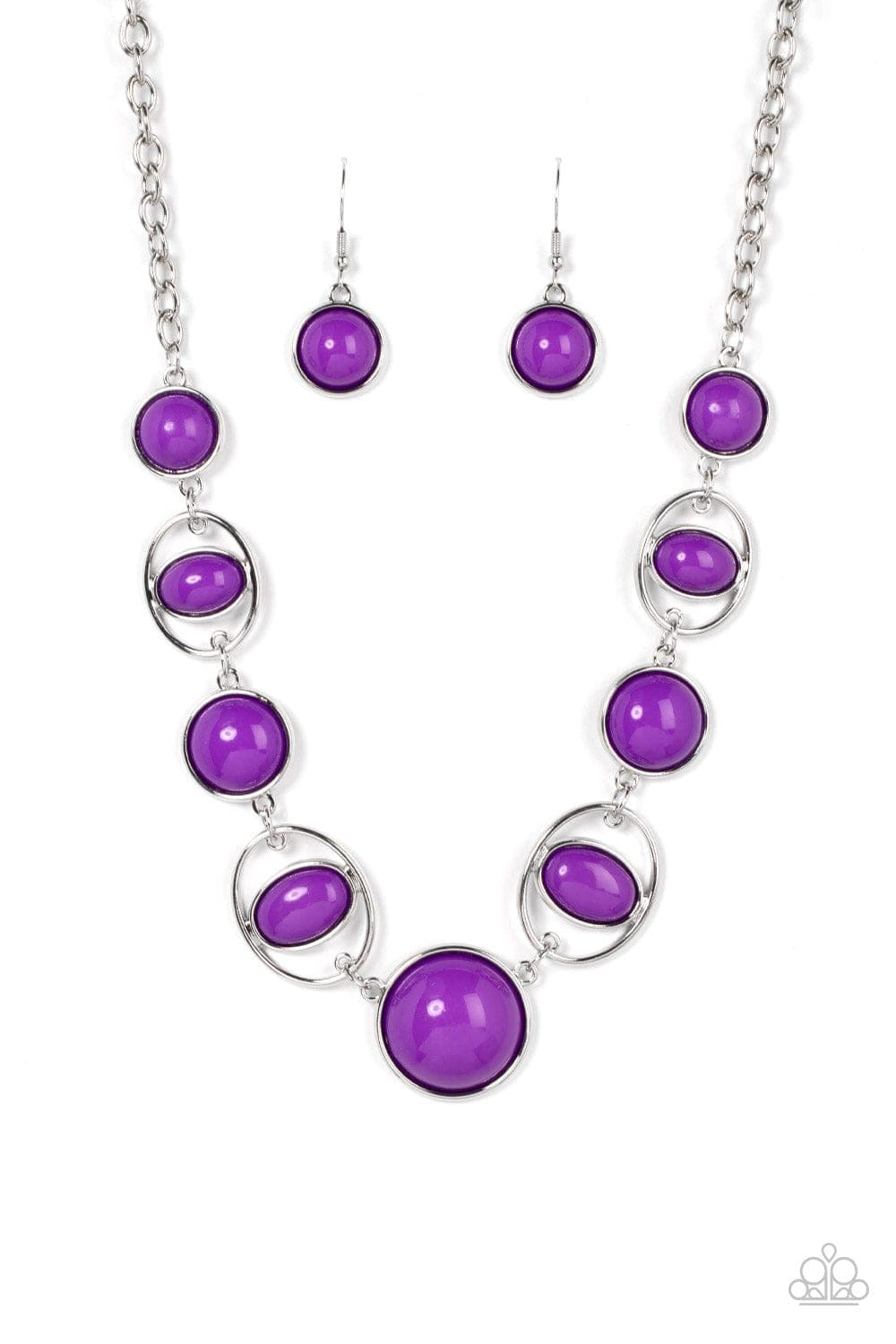 Paparazzi Accessories Necklace Eye of the BEAD-holder - Purple