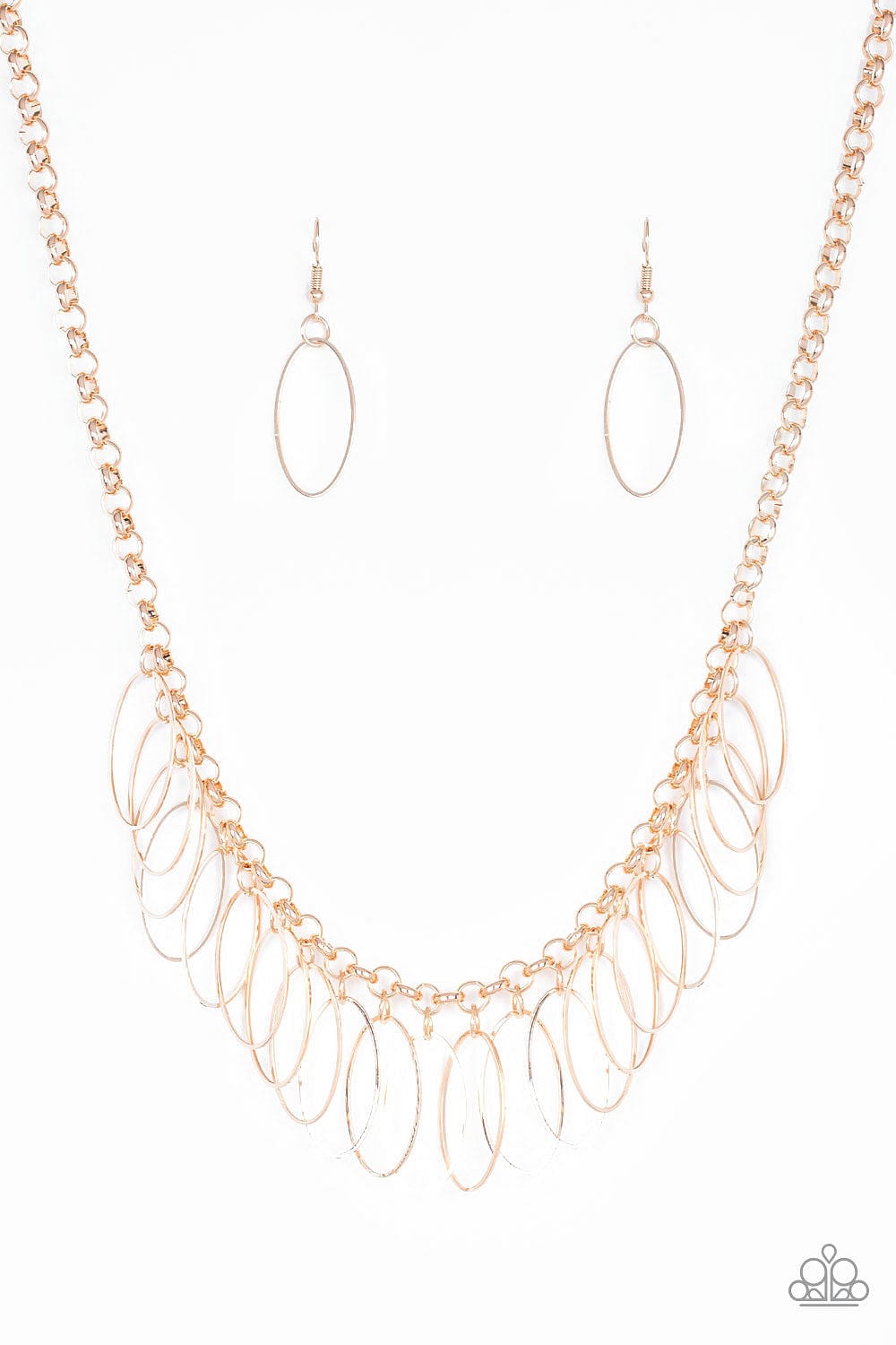 Paparazzi Accessories Necklace Fringe Finale - Rose Gold