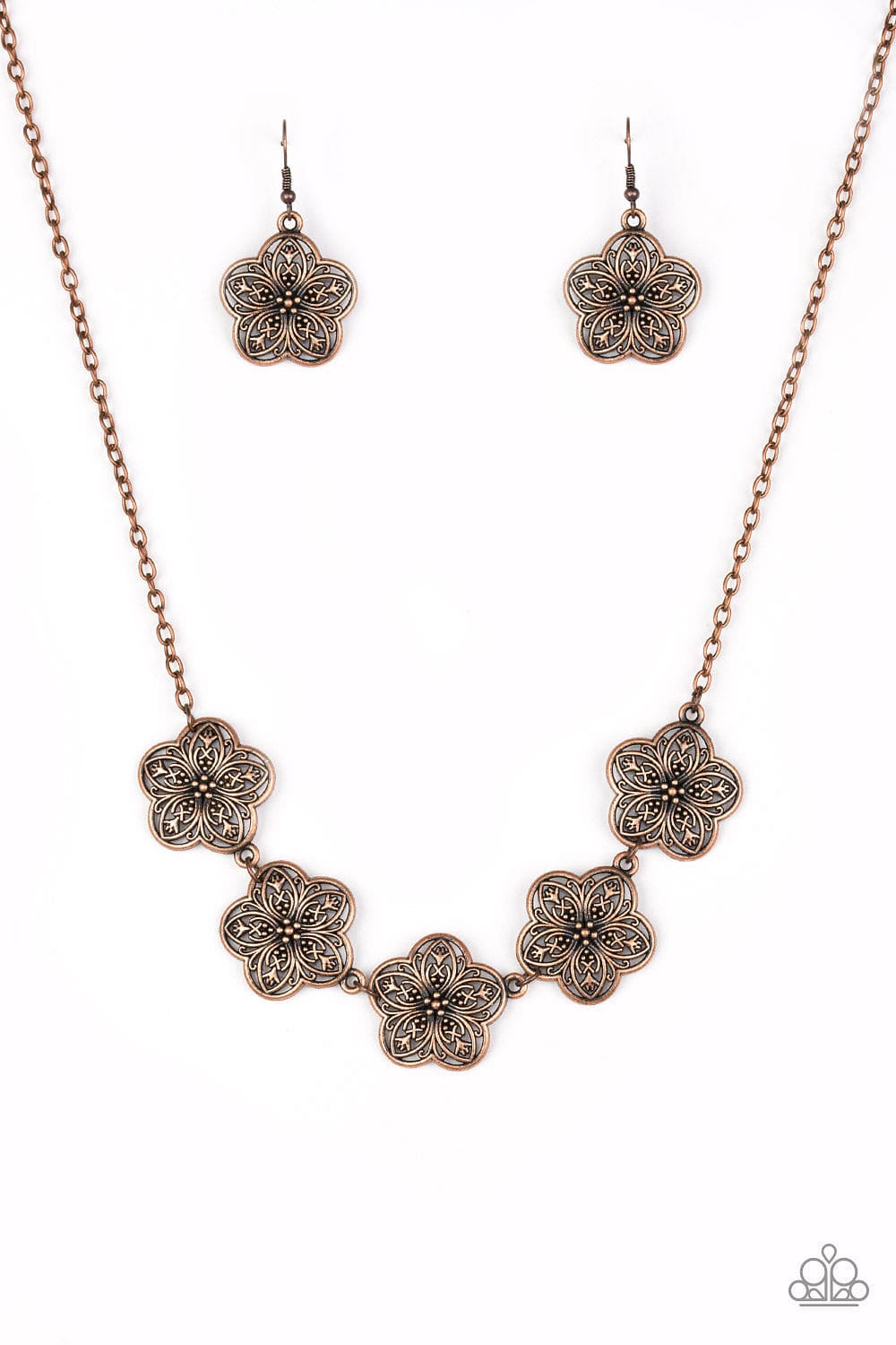 Paparazzi Accessories Necklace Garden Groove - Copper