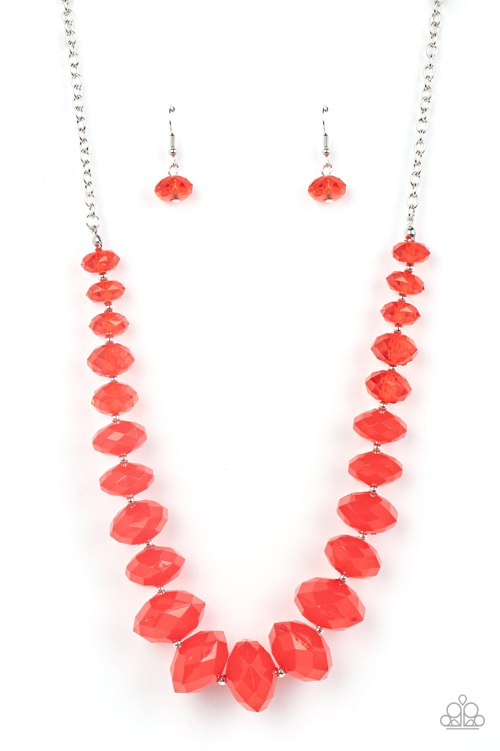 Paparazzi Accessories Necklace Happy-GLOW-Lucky - Red