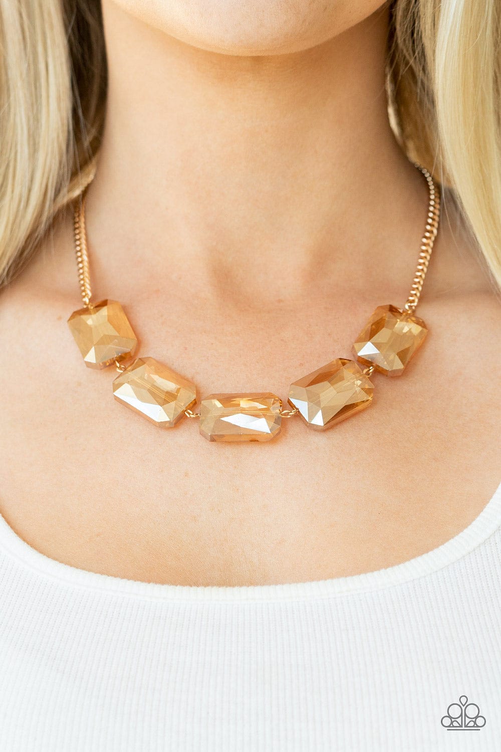 Paparazzi Accessories Necklace Heard It On The HEIR-Waves - Gold