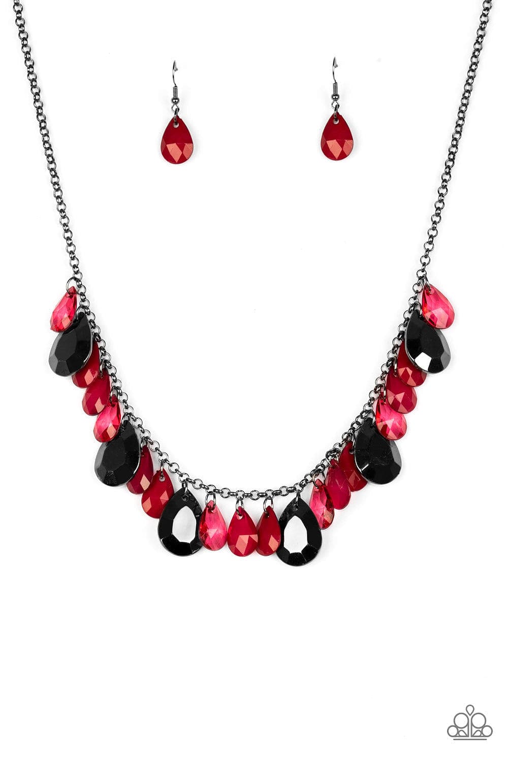 Paparazzi Accessories Necklace Hurricane Season - Red