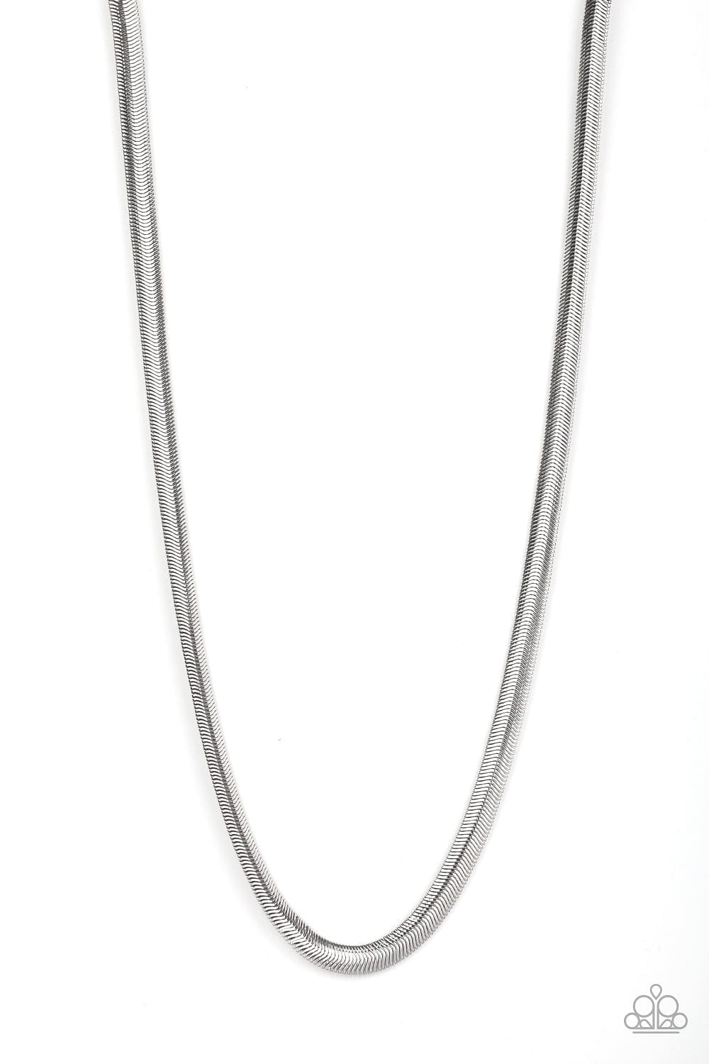 Paparazzi Accessories Necklace Kingpin - Silver