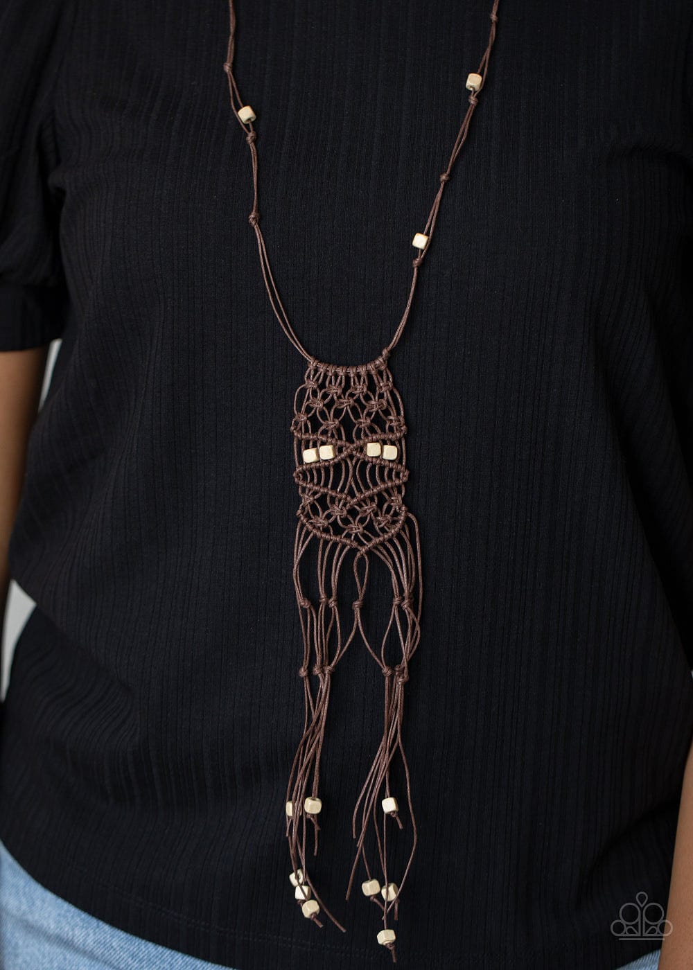 Paparazzi Accessories Necklace Macrame Majesty - Brown