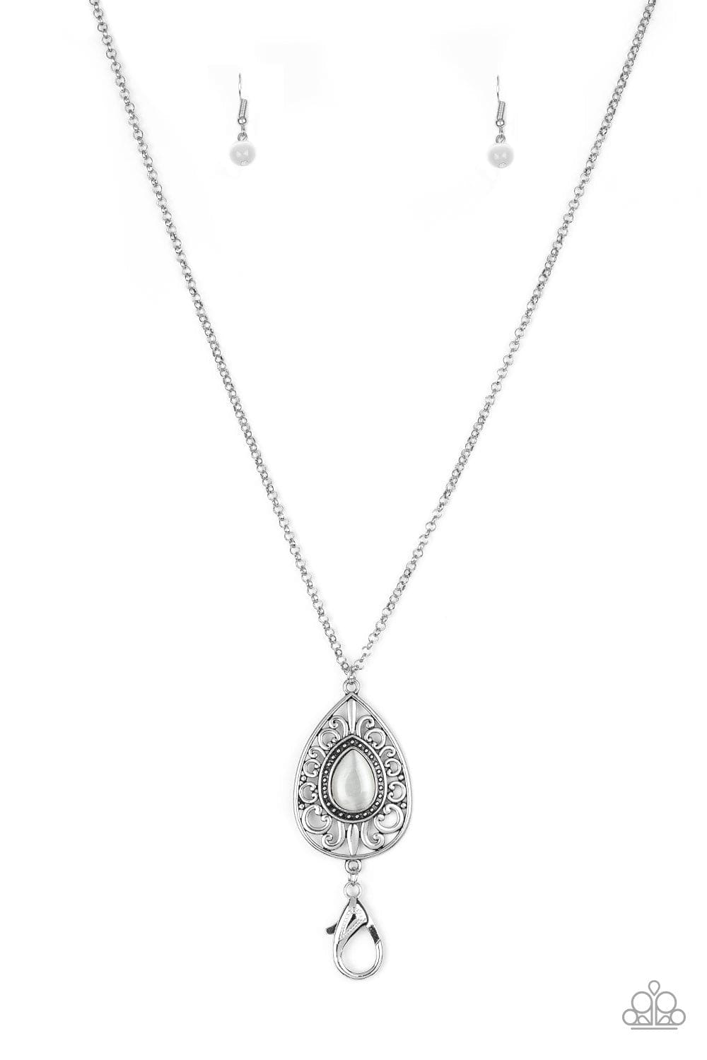 Paparazzi Accessories Necklace Modern Majesty - White