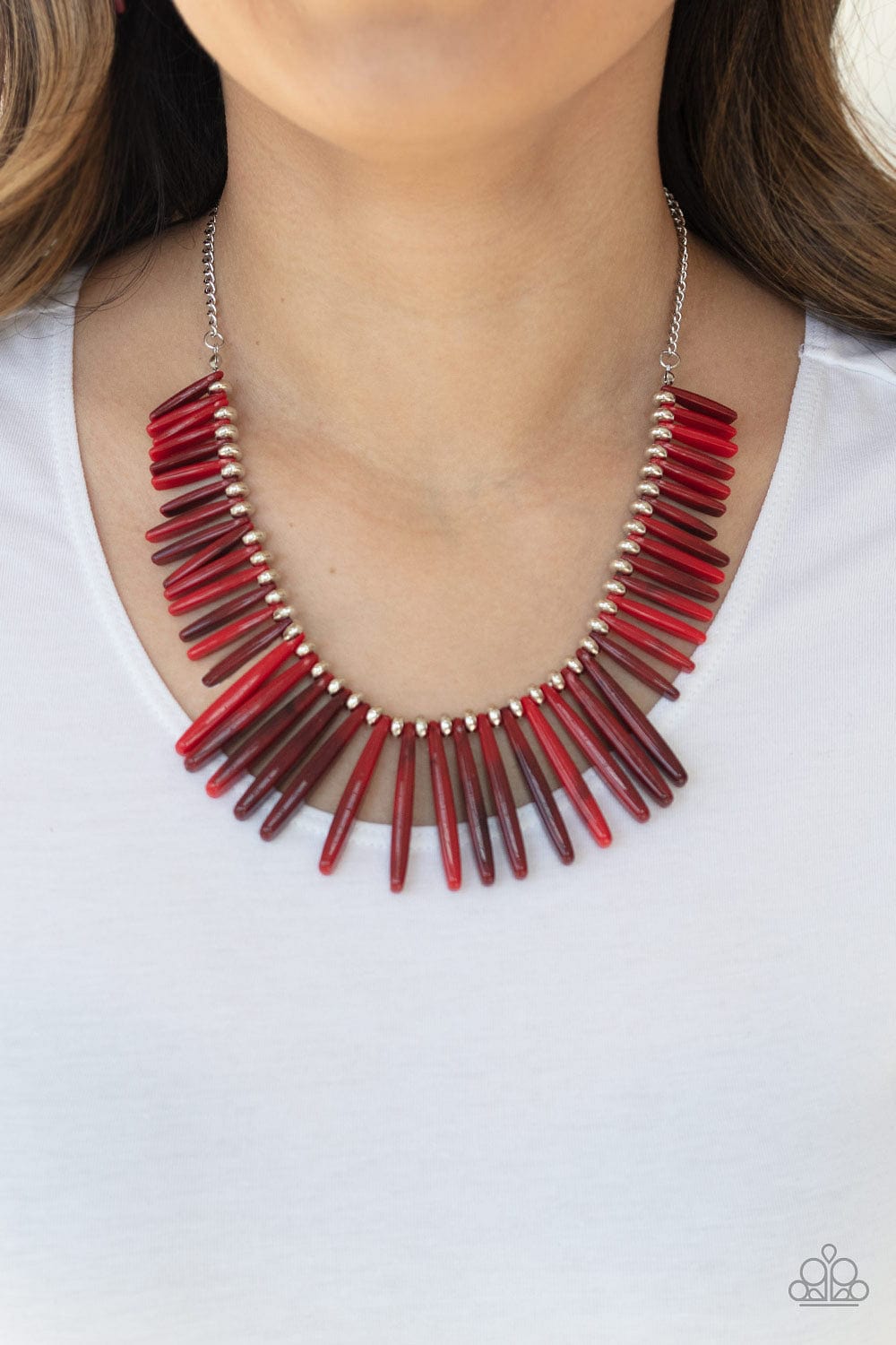 Paparazzi Accessories Necklace Out of My Element - Red