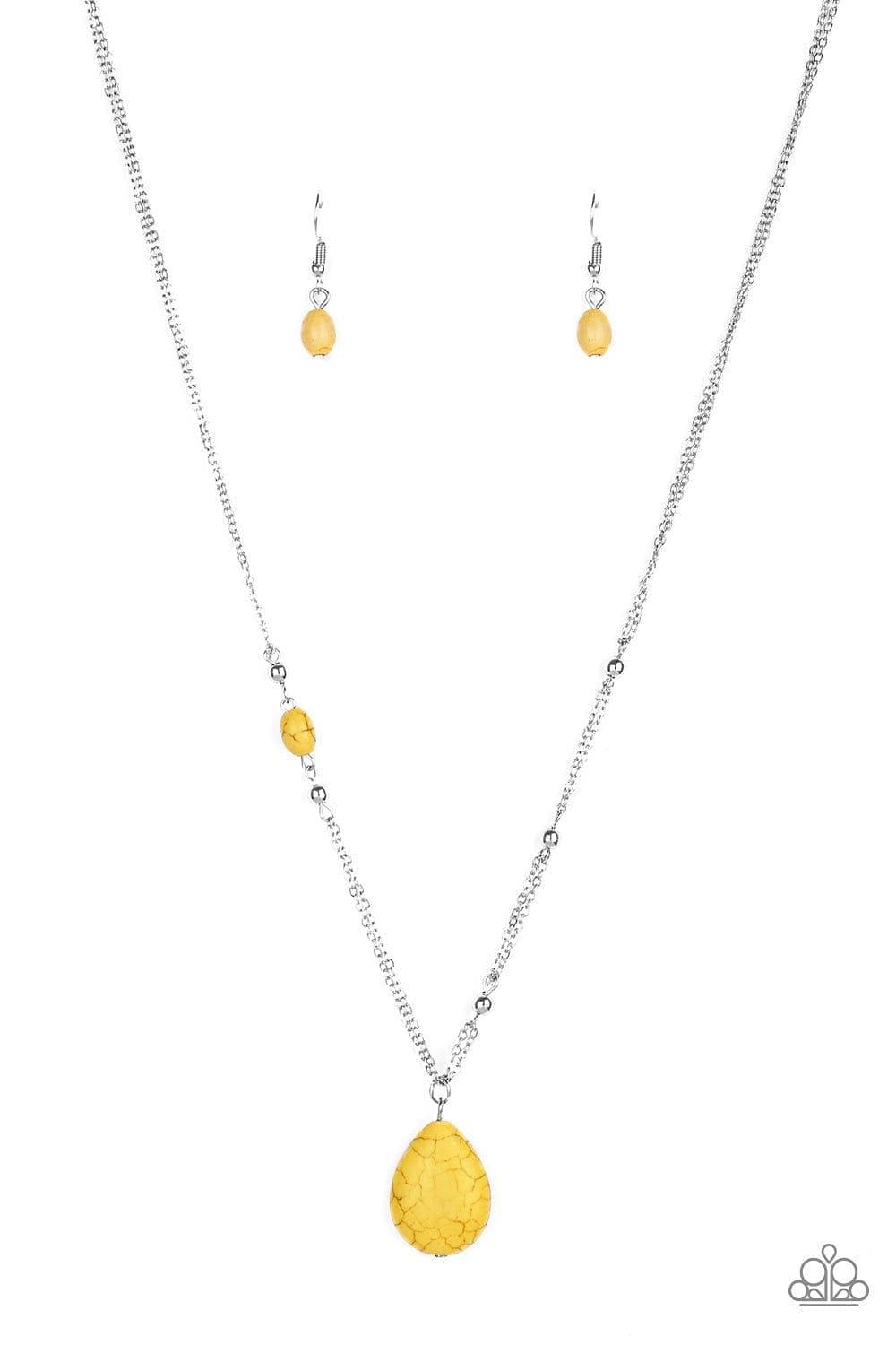 Paparazzi Accessories Necklace Peaceful Prairies - Yellow