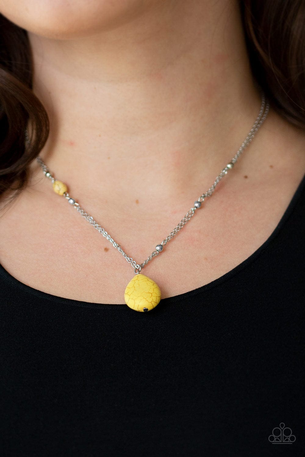 Paparazzi Accessories Necklace Peaceful Prairies - Yellow