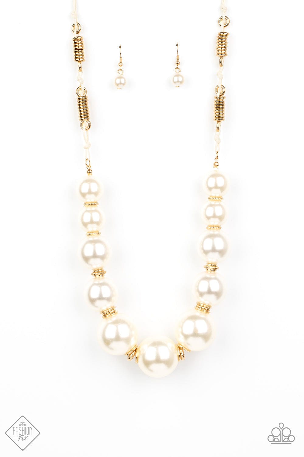 Paparazzi Accessories Necklace Pearly Prosperity - Gold