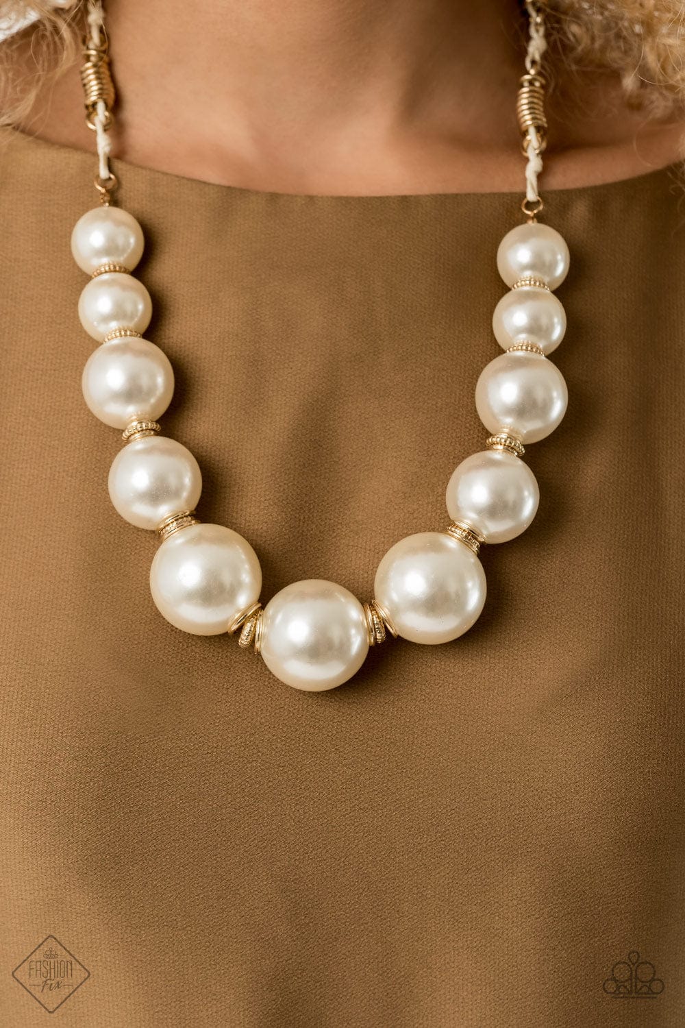 Paparazzi Accessories Necklace Pearly Prosperity - Gold
