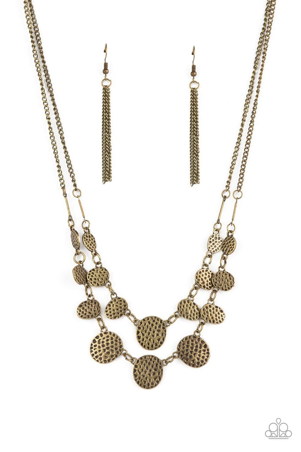 Paparazzi Accessories Necklace Pebble Me Pretty - Brass