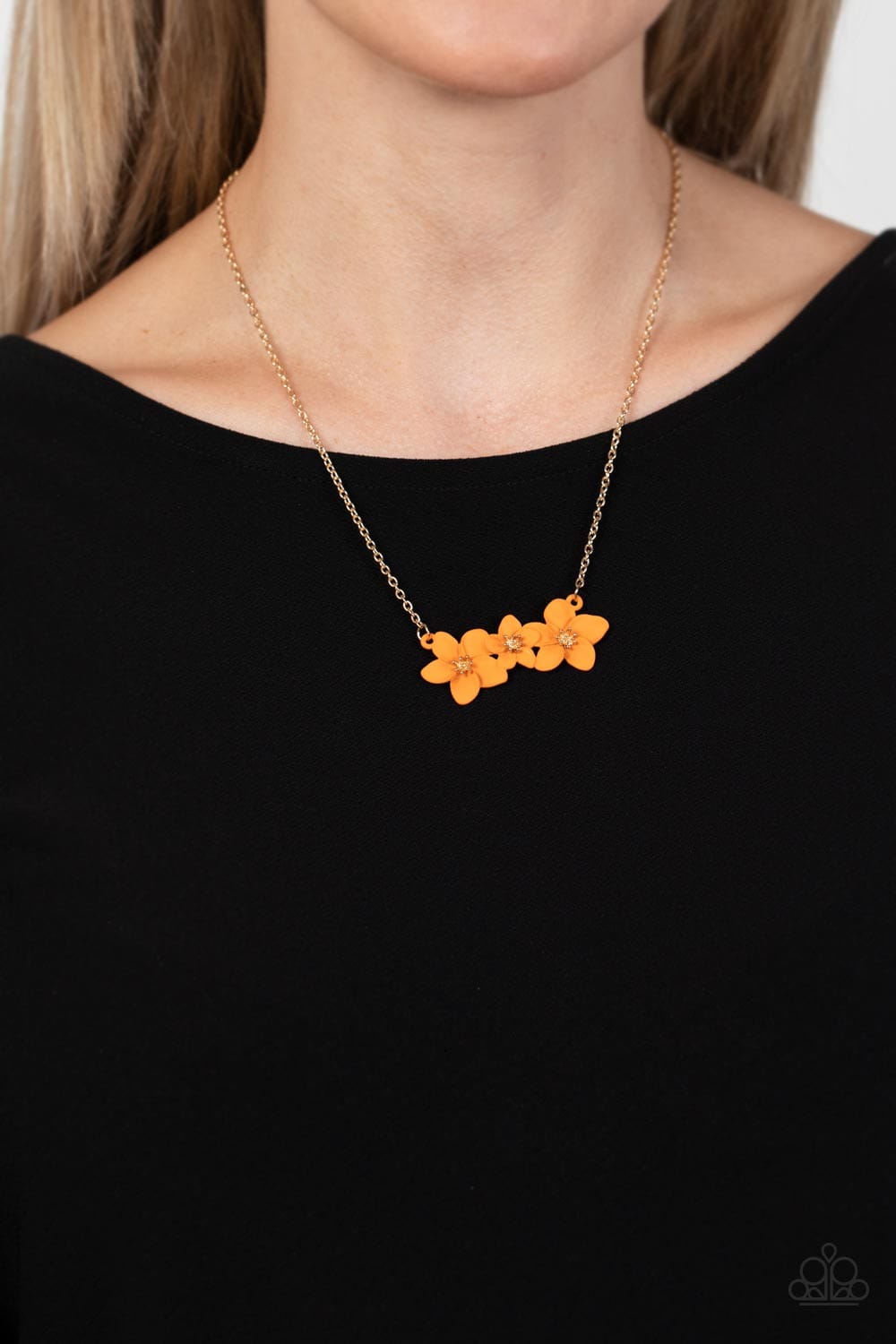 Paparazzi Accessories Necklace Petunia Picnic - Orange