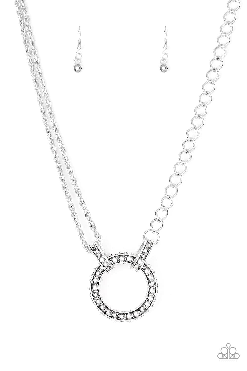 Paparazzi Accessories Necklace Razzle Dazzle - White