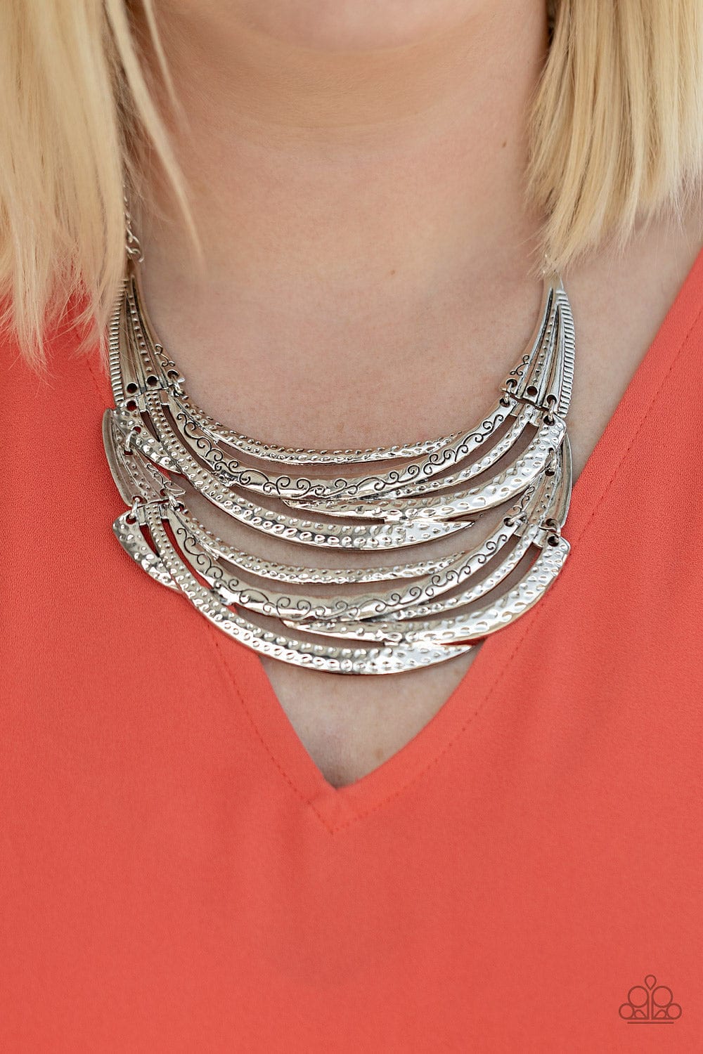 Paparazzi Accessories Necklace Read Between the VINES - Silver