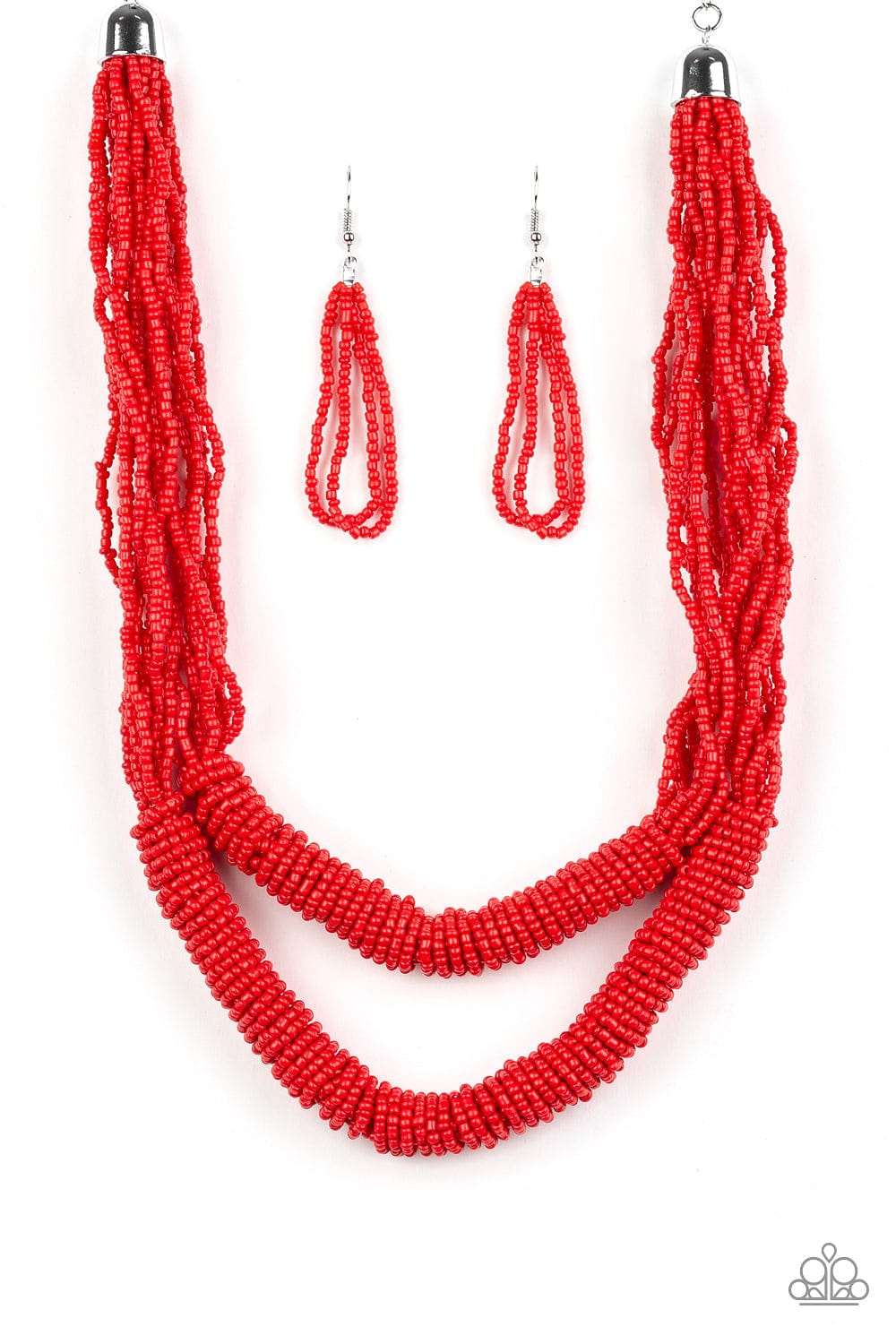 Paparazzi Accessories Necklace Right As RAINFOREST - Red
