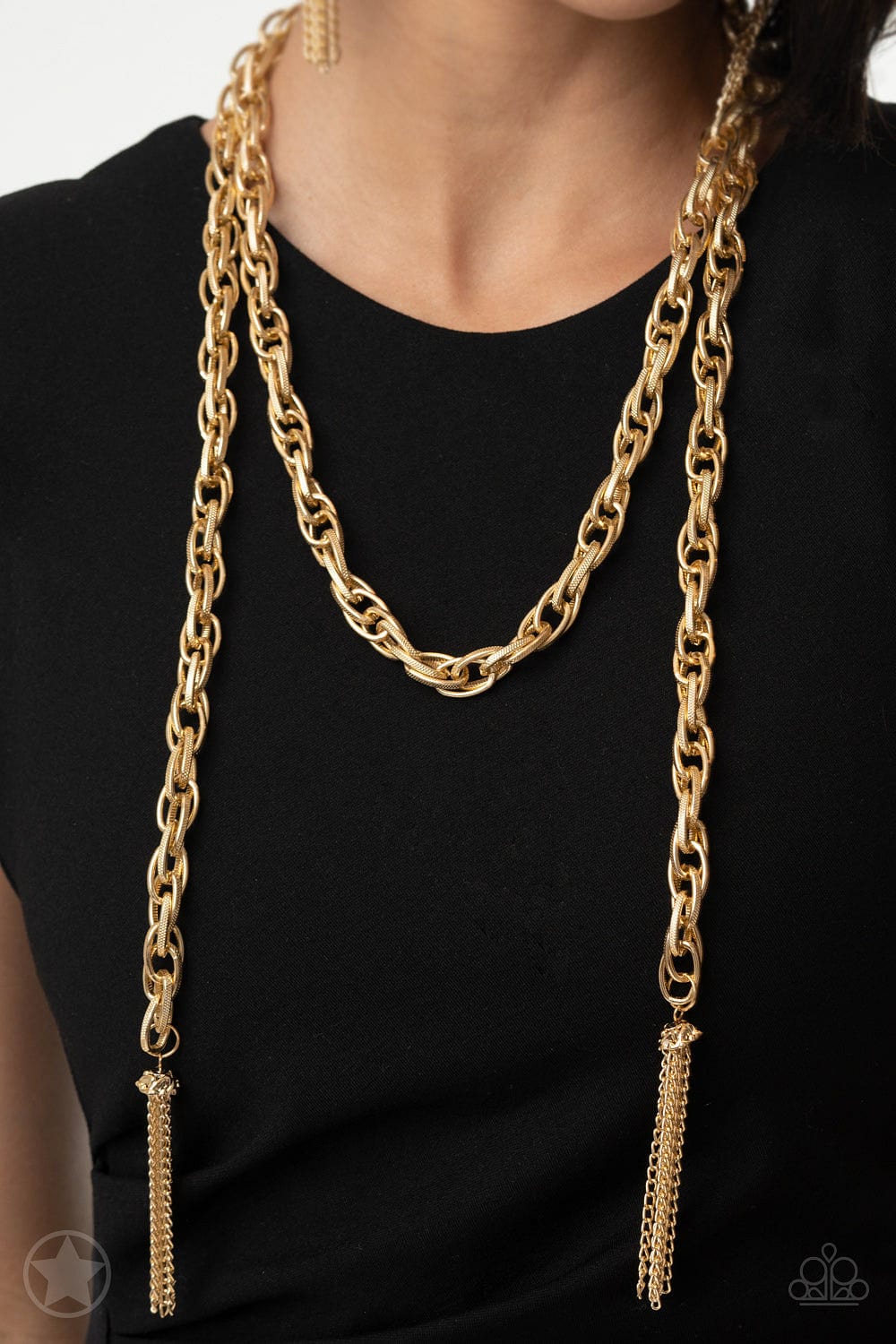Paparazzi Accessories Necklace SCARFed for Attention - Gold
