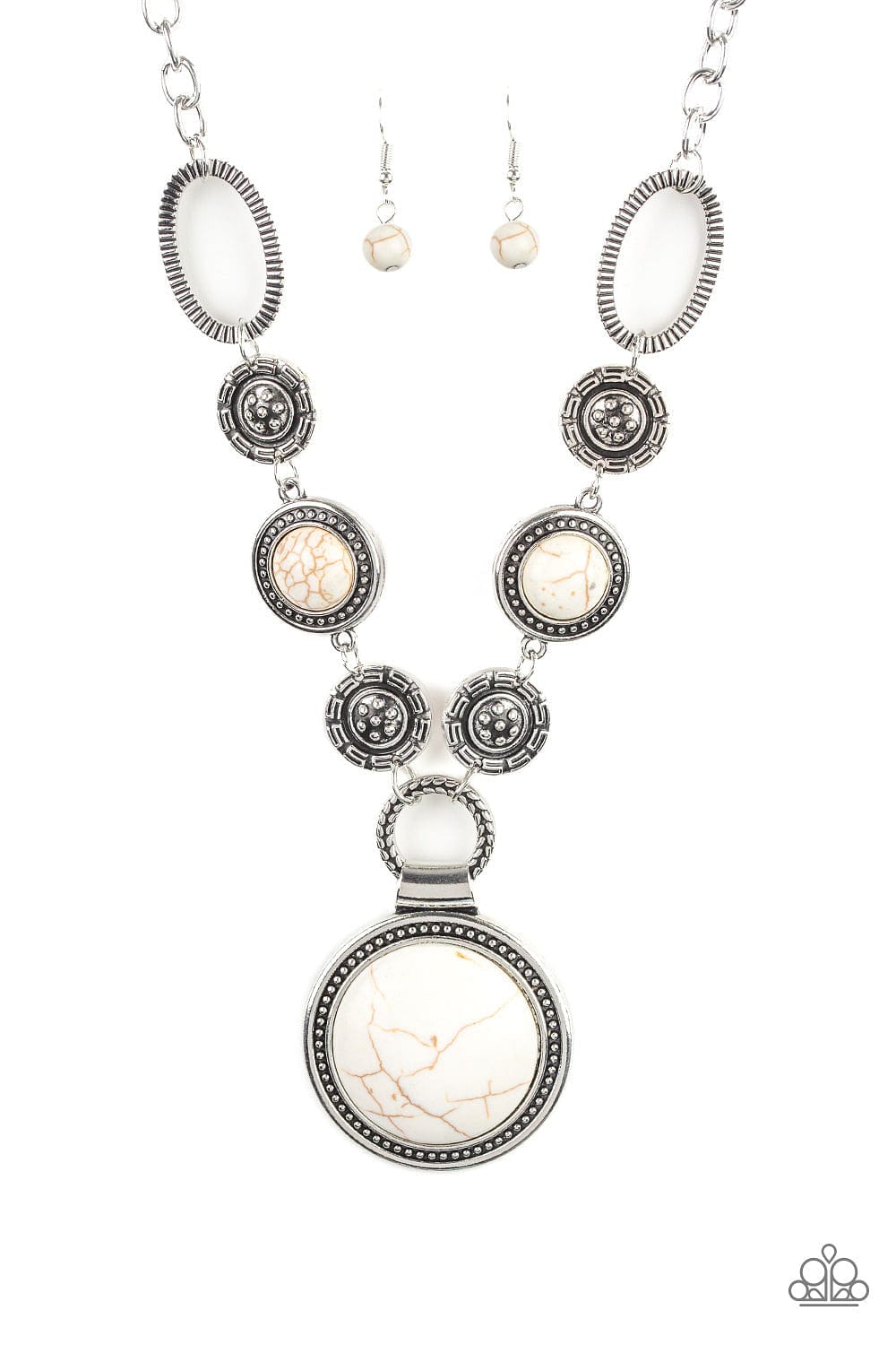 Paparazzi Accessories Necklace Sedona Drama - White