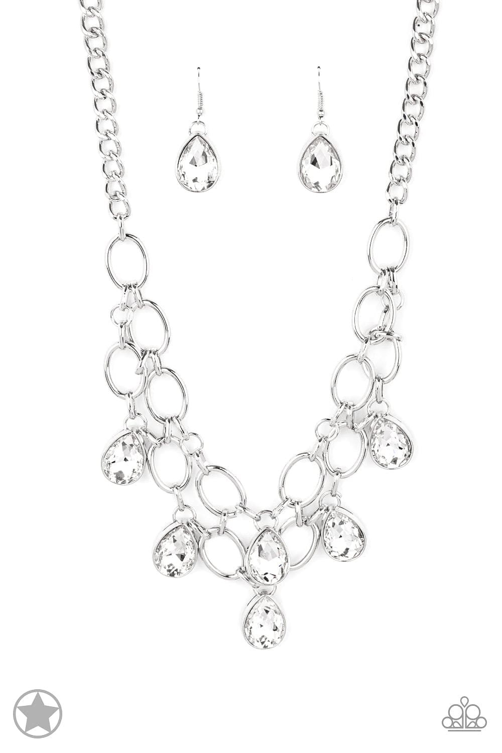 Paparazzi Accessories Necklace Show-Stopping Shimmer - White