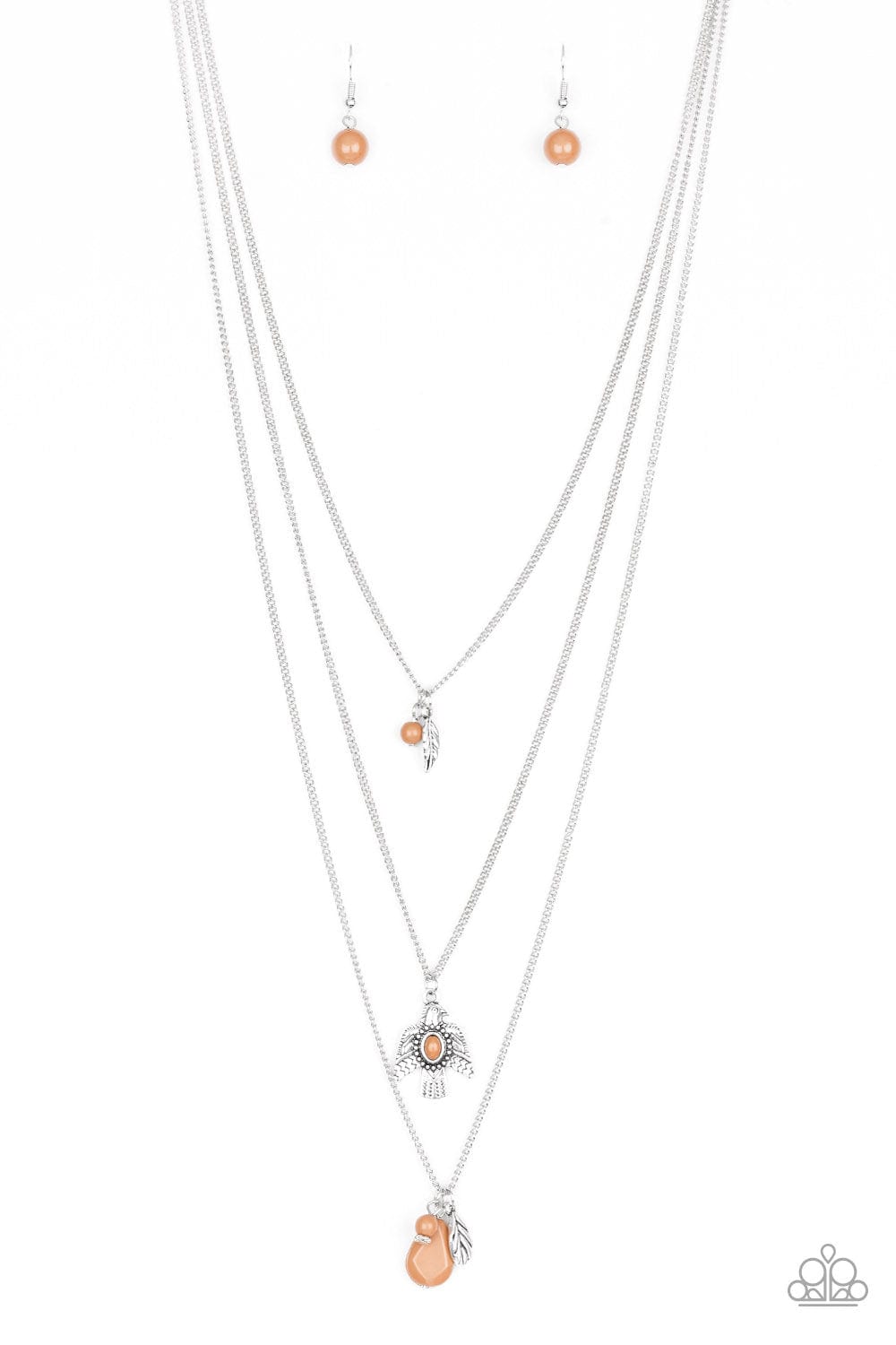 Paparazzi Accessories Necklace Soar With The Eagles - Brown