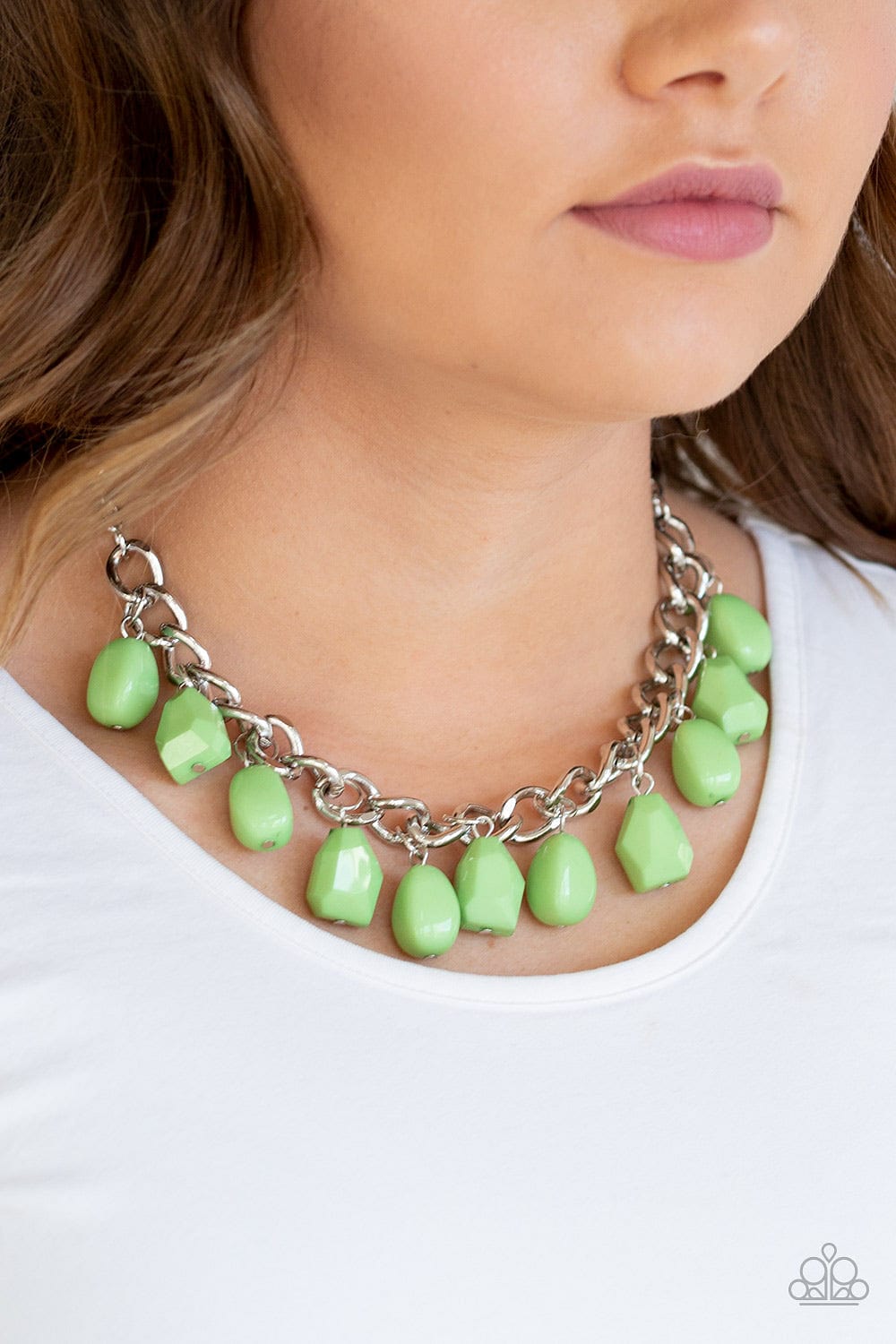 Paparazzi Accessories Necklace Take The COLOR Wheel! - Green