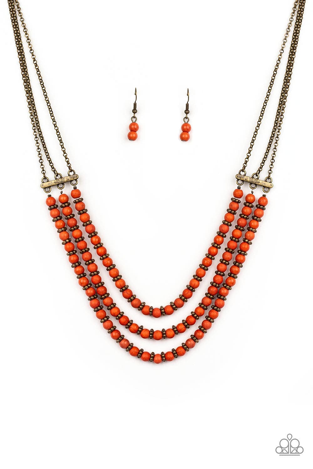 Paparazzi Accessories Necklace Terra Trails - Orange
