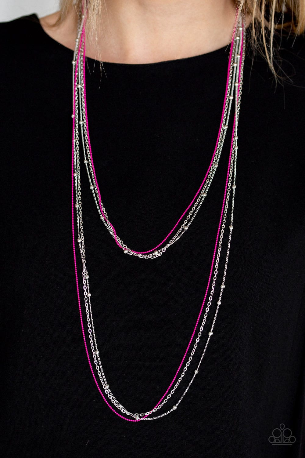Paparazzi Accessories Necklace What A COLORFUL World - Pink
