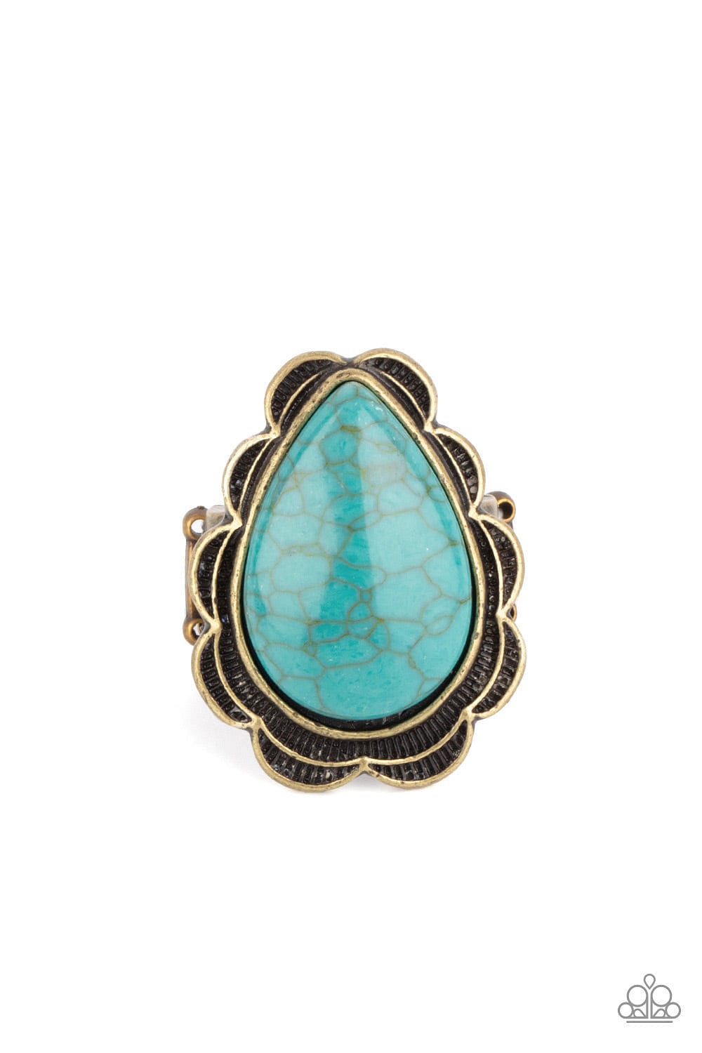 Paparazzi Accessories Ring BADLANDS Romance - Brass