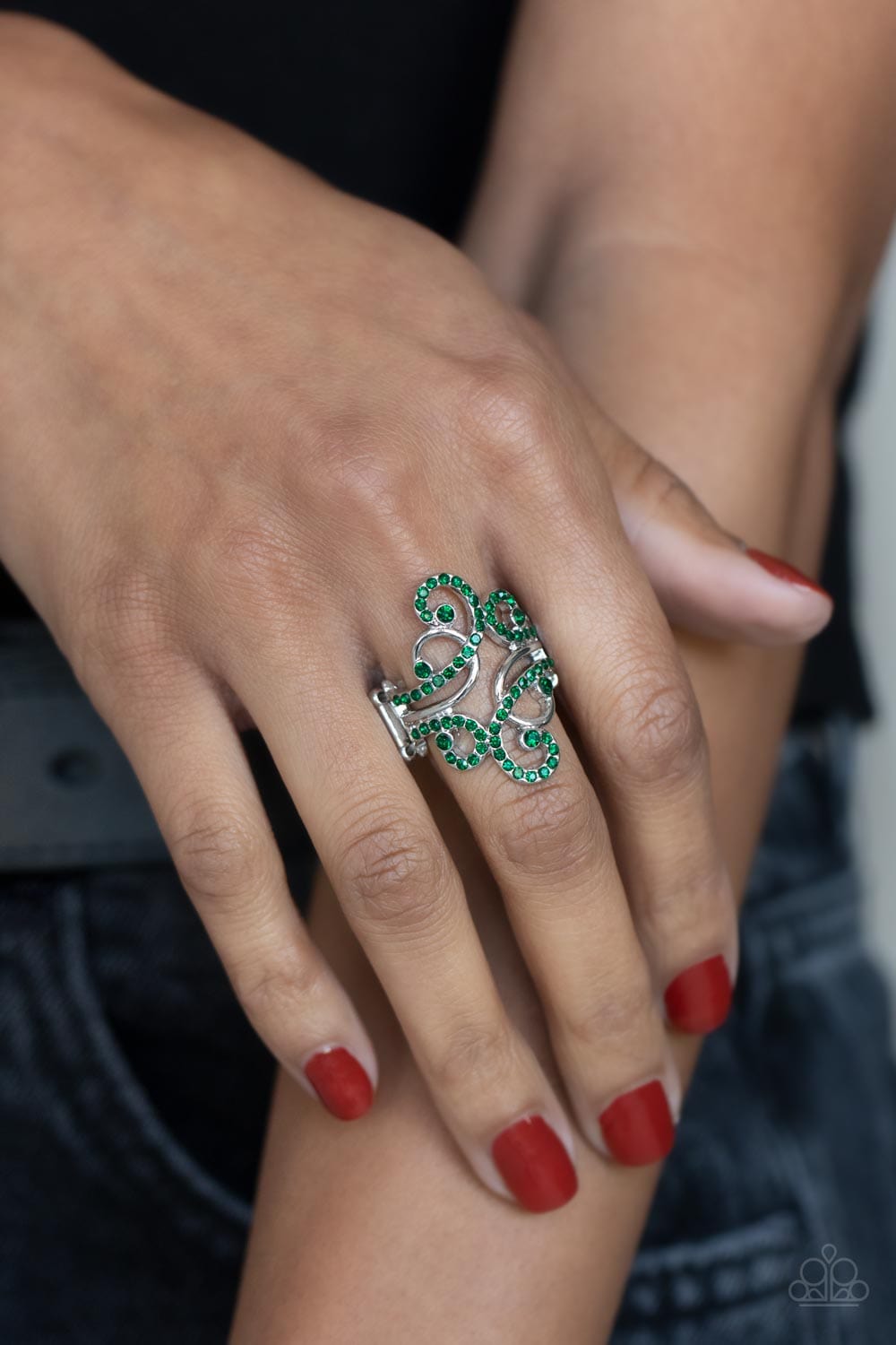 Paparazzi Accessories Ring Billowing Beauty - Green