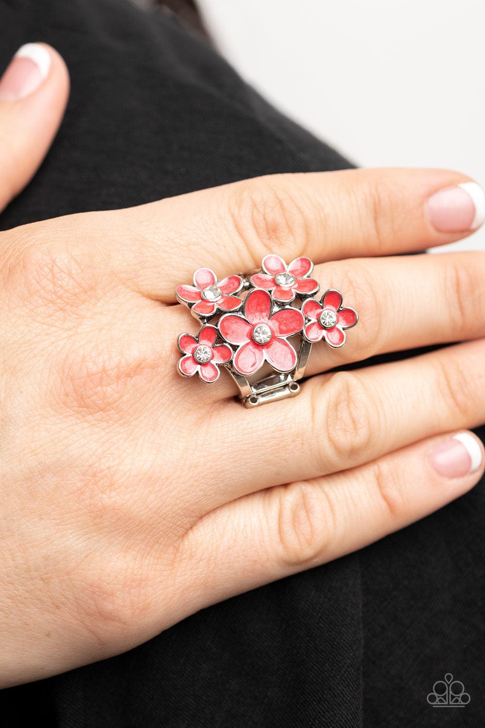 Paparazzi Accessories Ring Boastful Blooms - Red