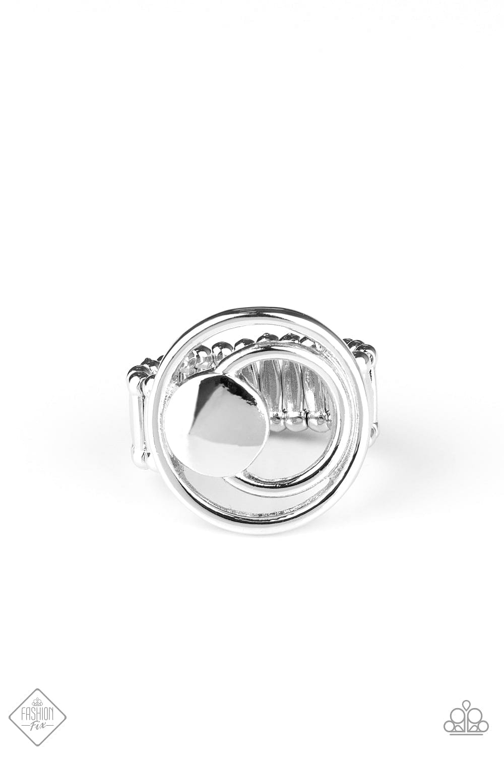 Paparazzi Accessories Ring Edgy Eclipse - Silver