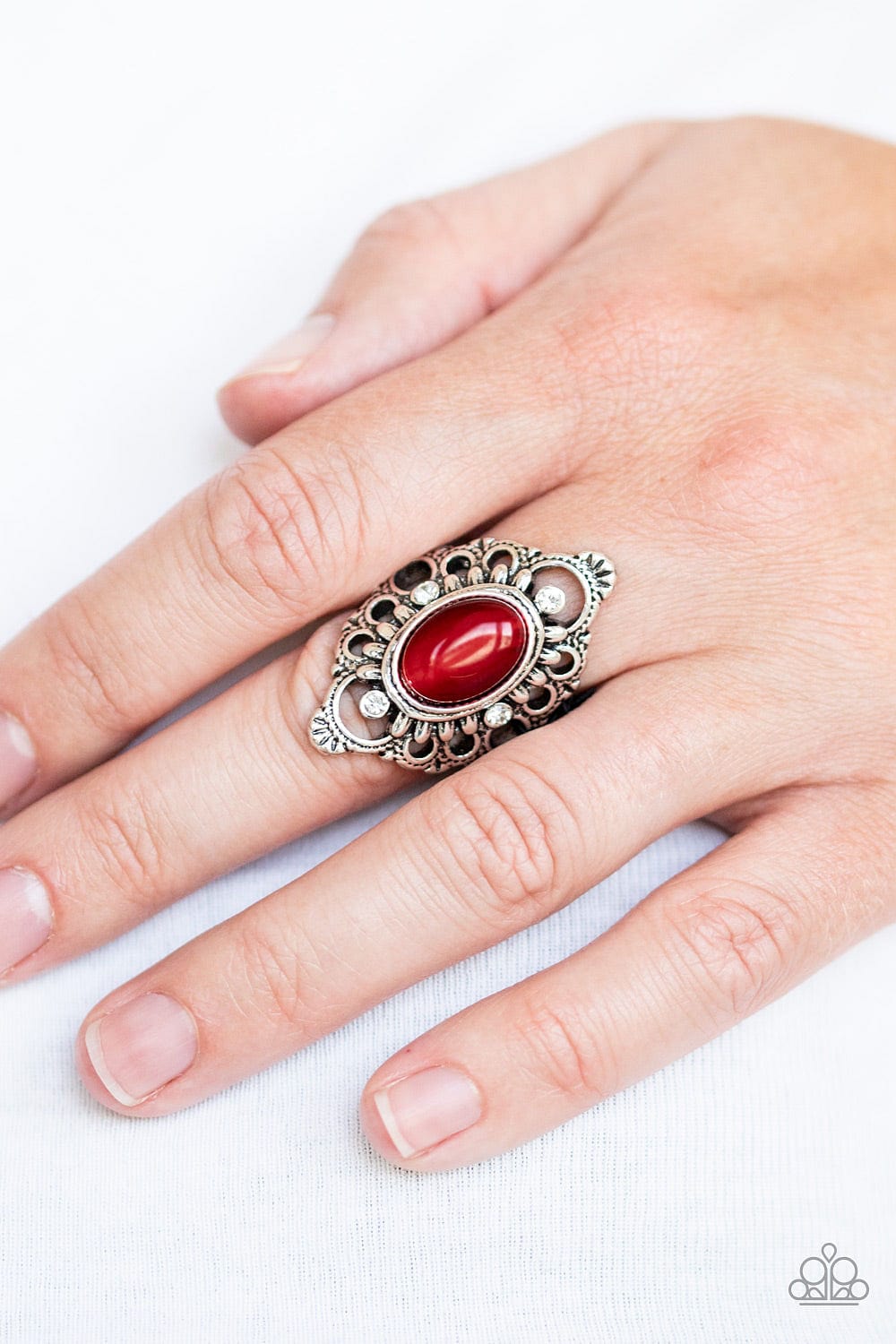 Paparazzi Accessories Ring Elegantly Enchanted - Red
