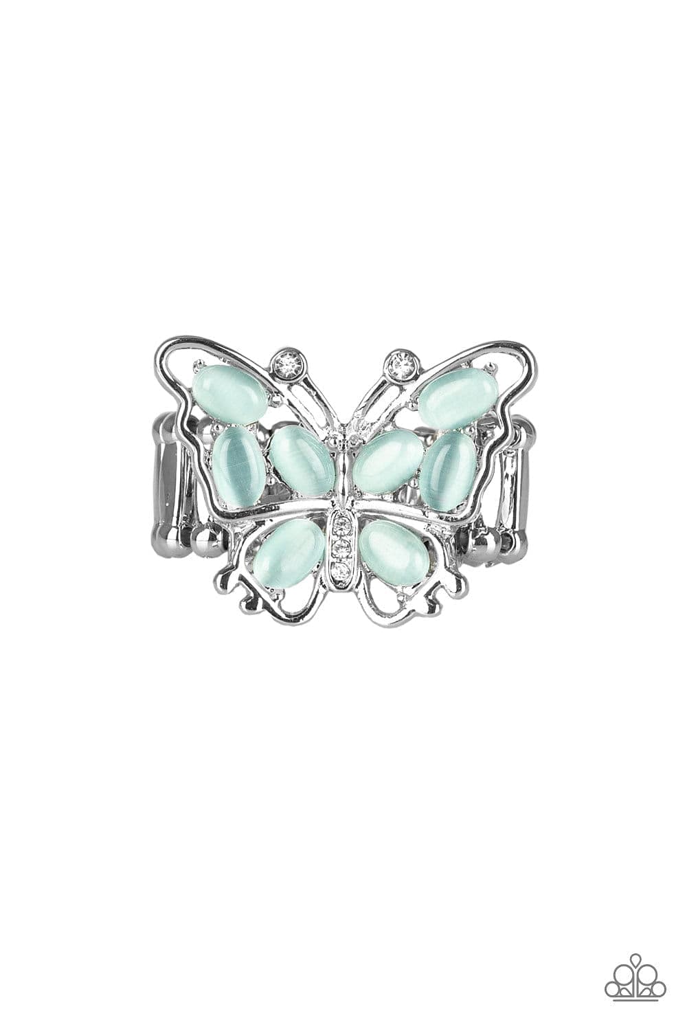 Paparazzi Accessories Ring Flutter Flair - Blue