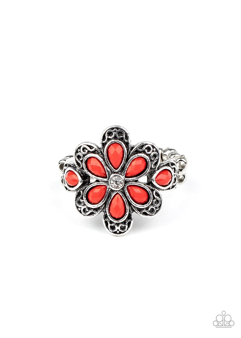 Paparazzi Accessories Ring Fruity Florals - Red