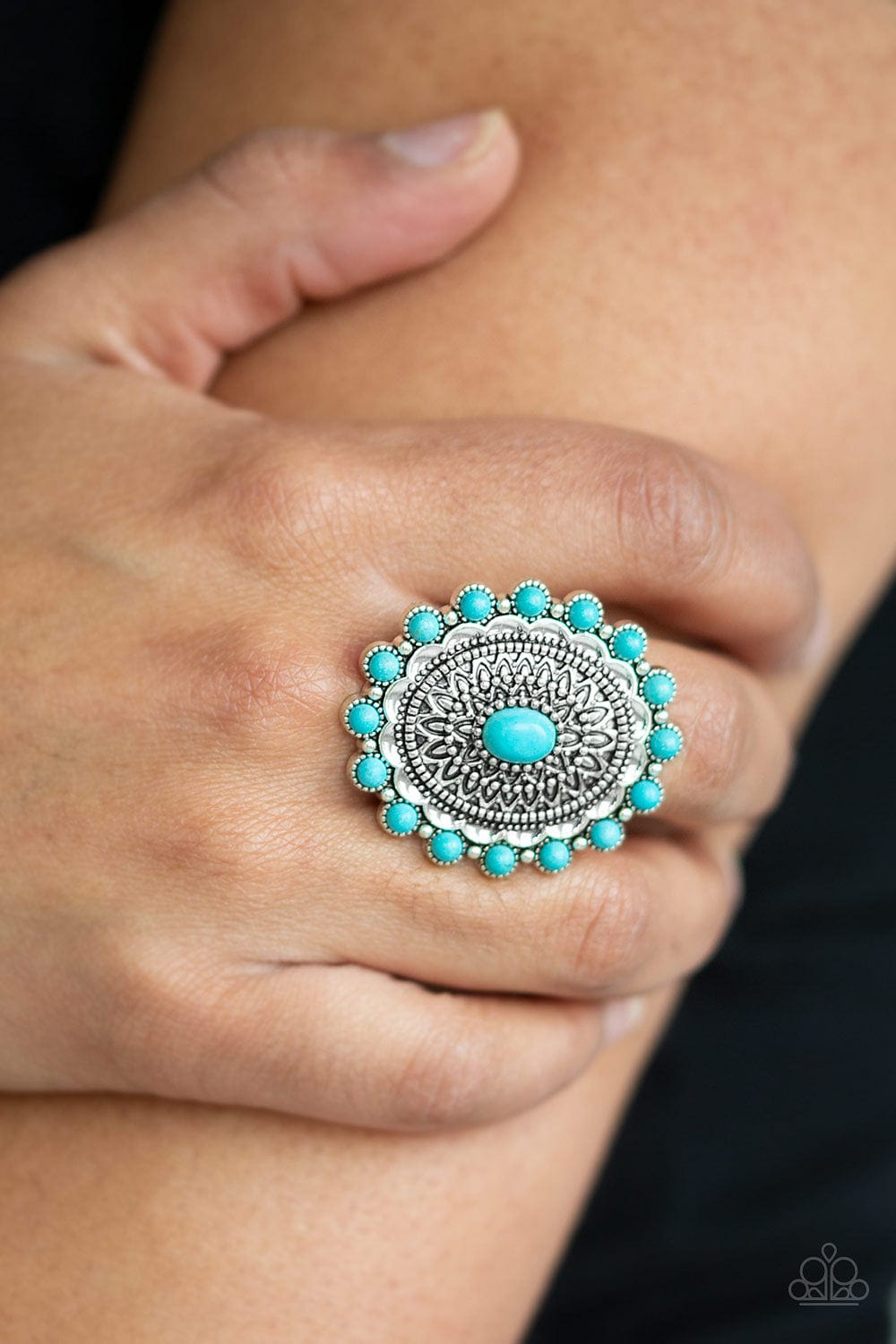 Paparazzi Accessories Ring Mesa Mandala - Blue