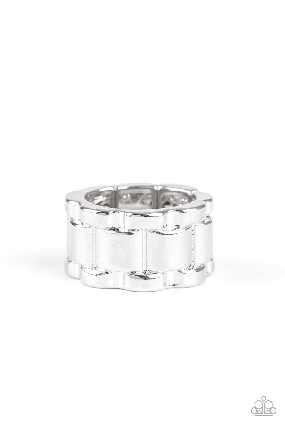 Paparazzi Accessories Ring Modern Machinery - Silver