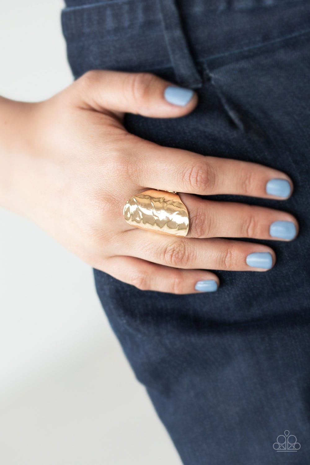 Paparazzi Accessories Ring Retro Ripple - Gold